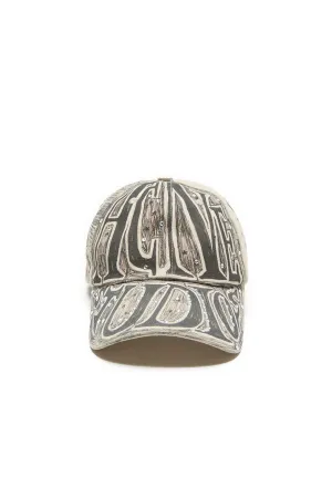 Acne Studios Large Print Hat 'Warm Beige'