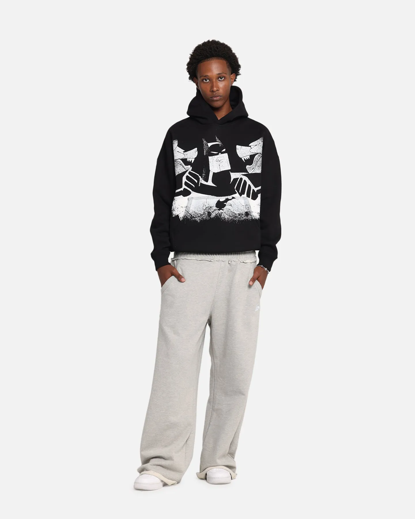 American Thrift X DC Batman The Animated Premium Hoodie Black