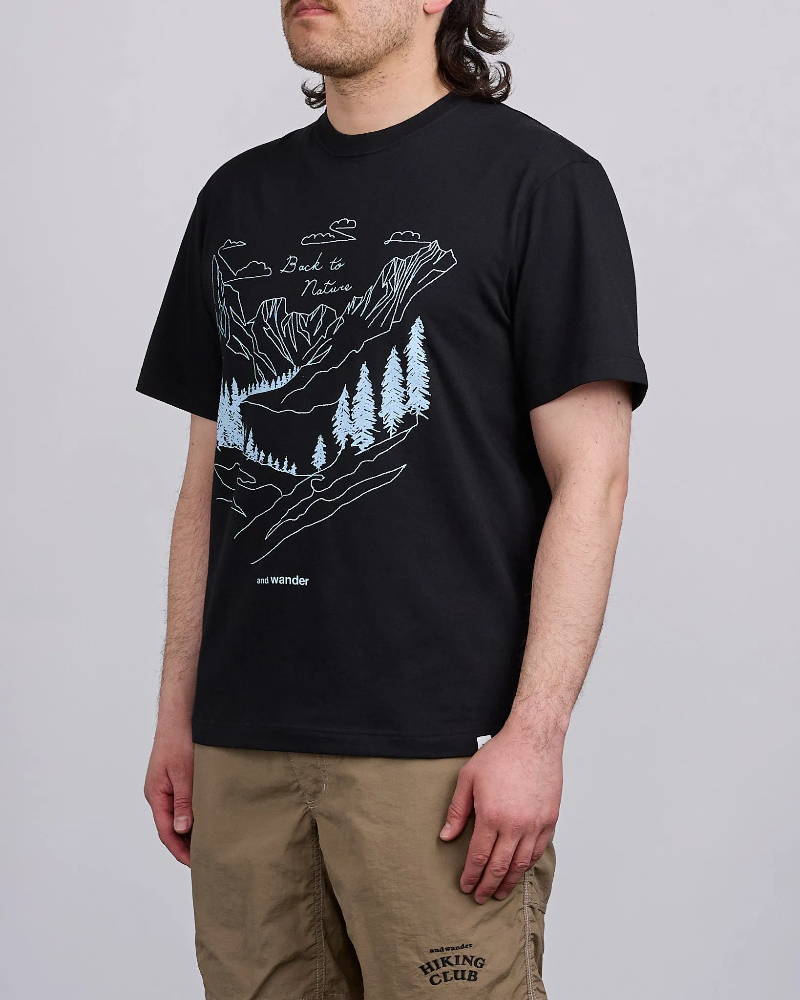 and wander Back to Nature T-Shirt Black