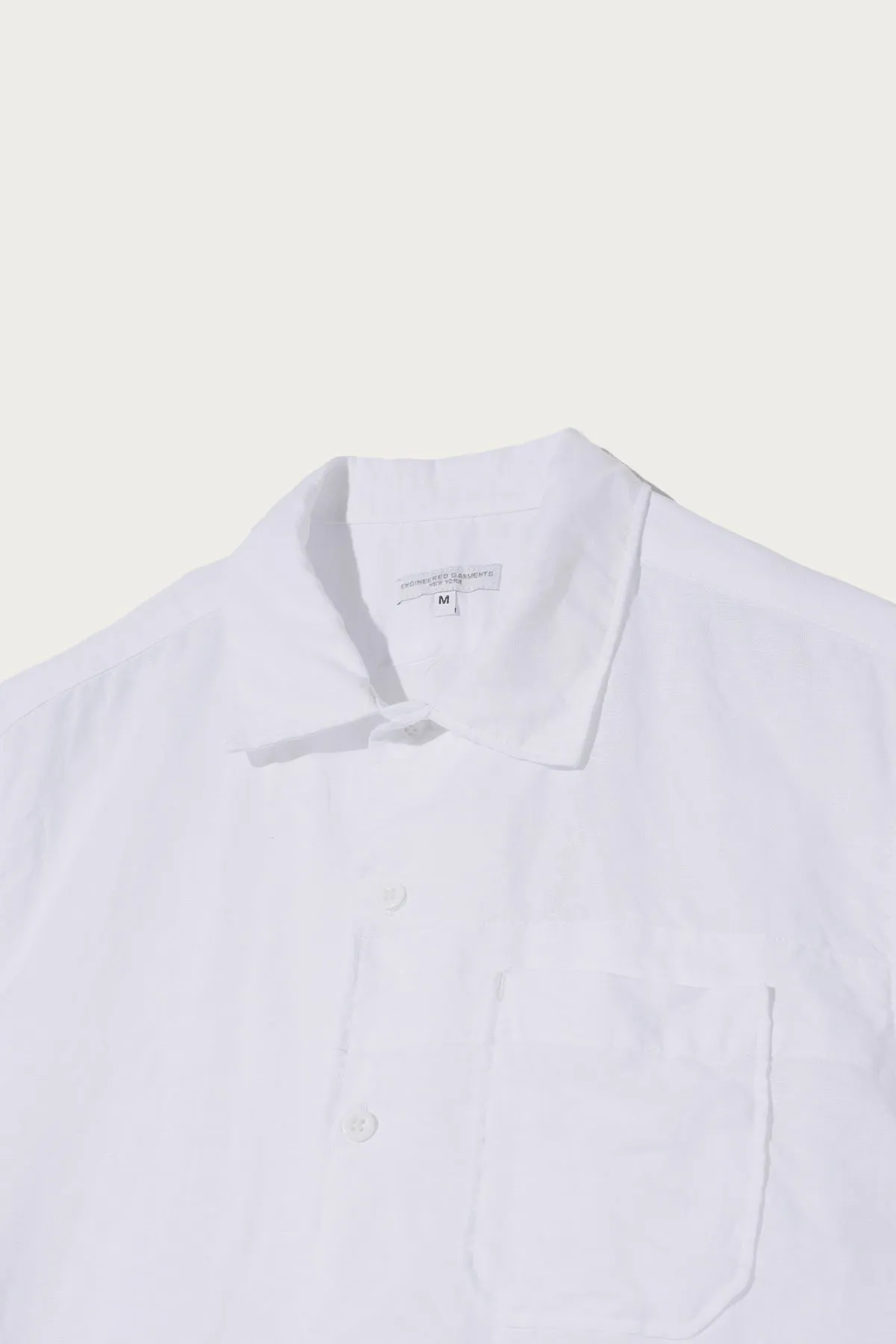 Camp Shirt - White Hankerchief Linen