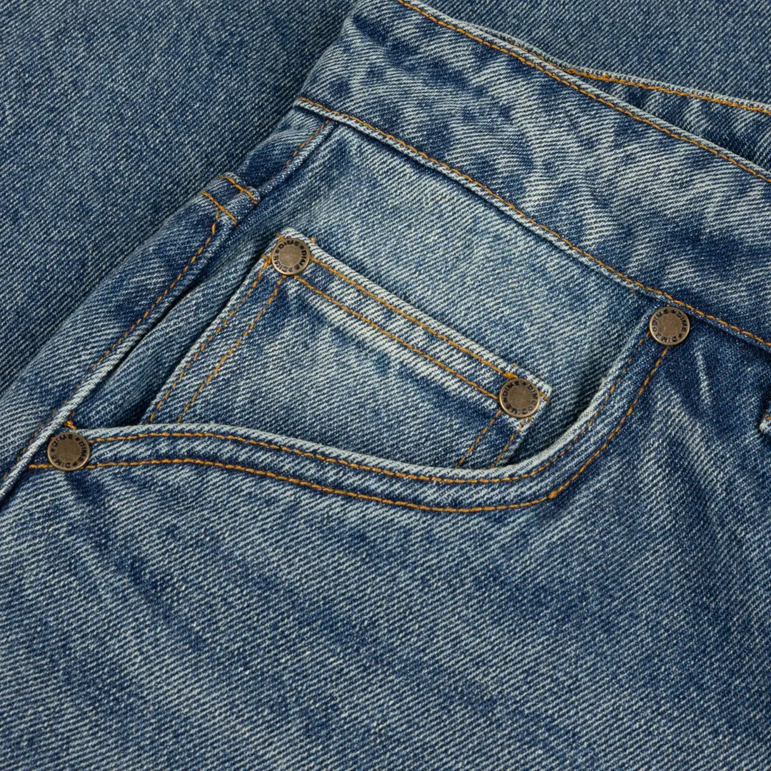 CLASSIC BAGGY DENIM PANTS SANDBLASTED INDIGO