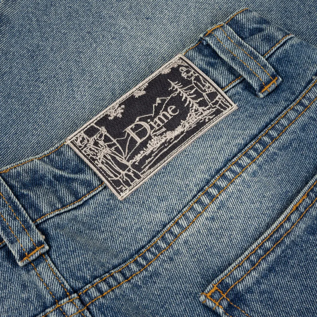 CLASSIC BAGGY DENIM PANTS SANDBLASTED INDIGO