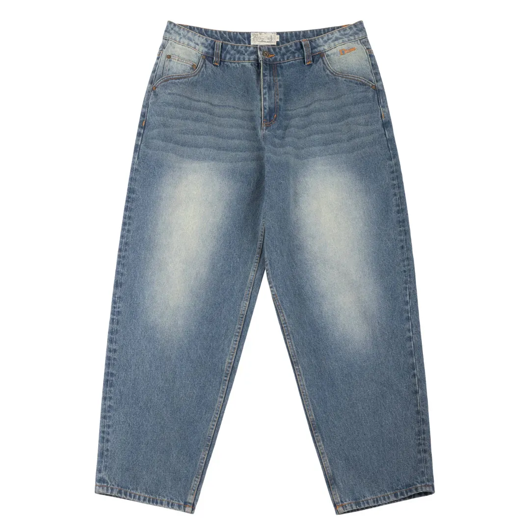 CLASSIC BAGGY DENIM PANTS SANDBLASTED INDIGO