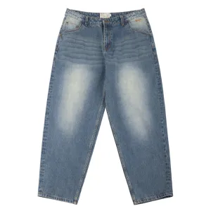CLASSIC BAGGY DENIM PANTS SANDBLASTED INDIGO