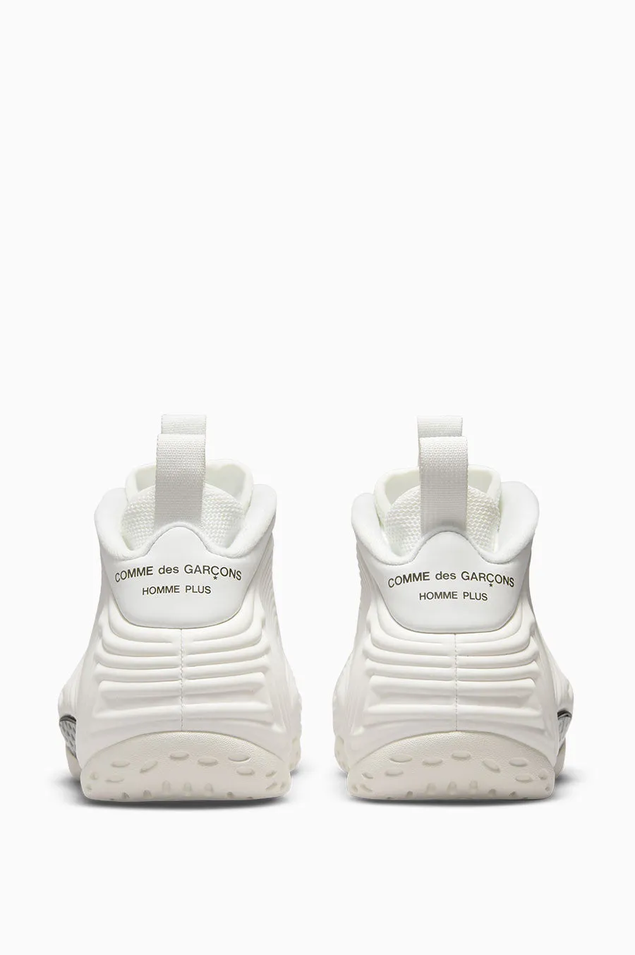COMME DES GARCONS HOMME PLUS X NIKE AIR FOAMPOSITE ONE WHITE