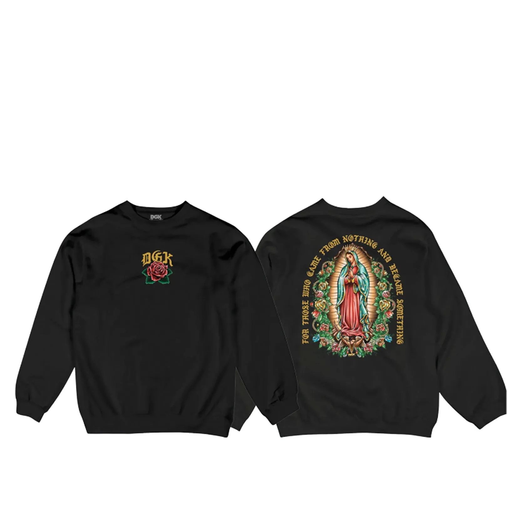 DGK Guadalupe Crew Black Sale