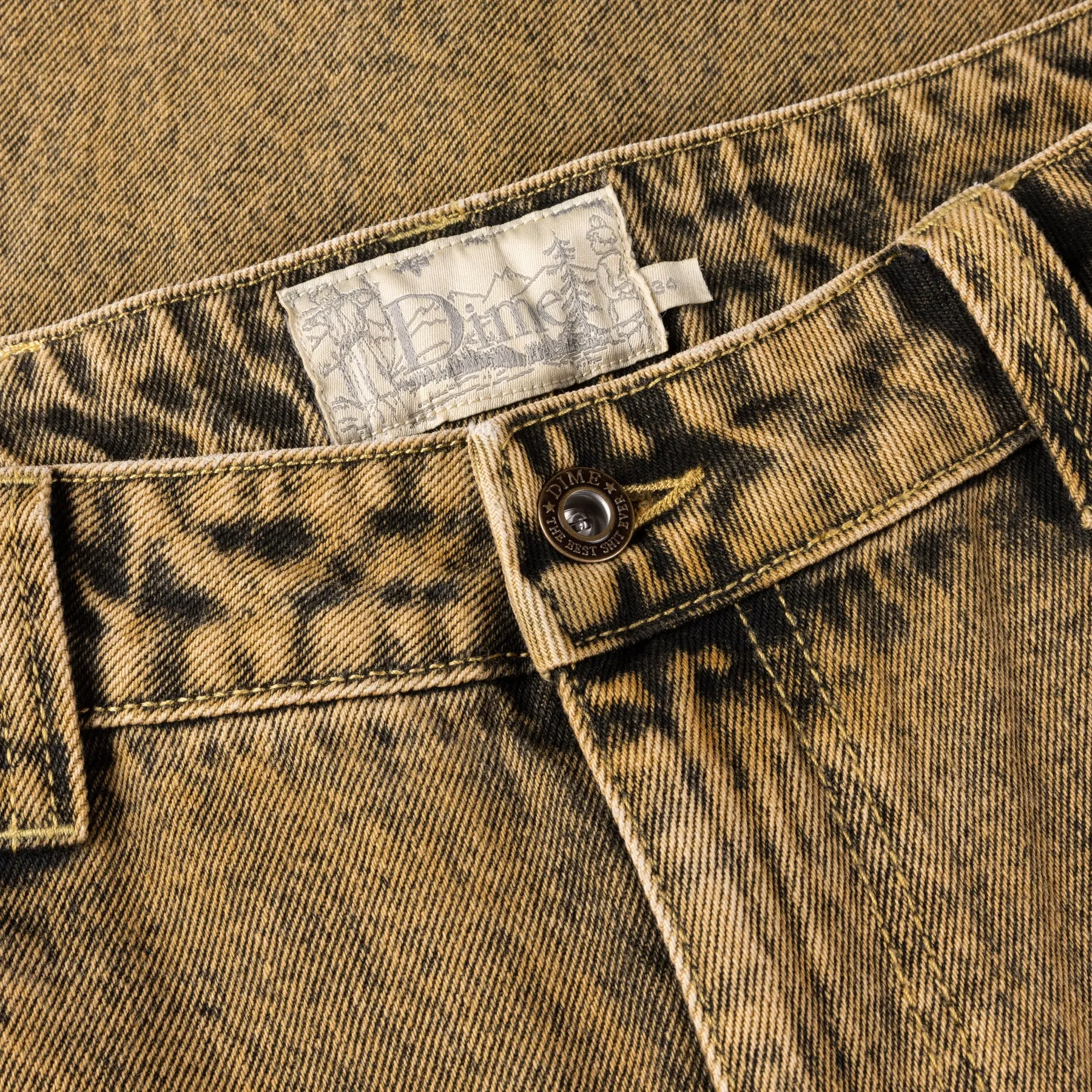 Dime Classic Baggy Denim Pants // Overdyed Gold