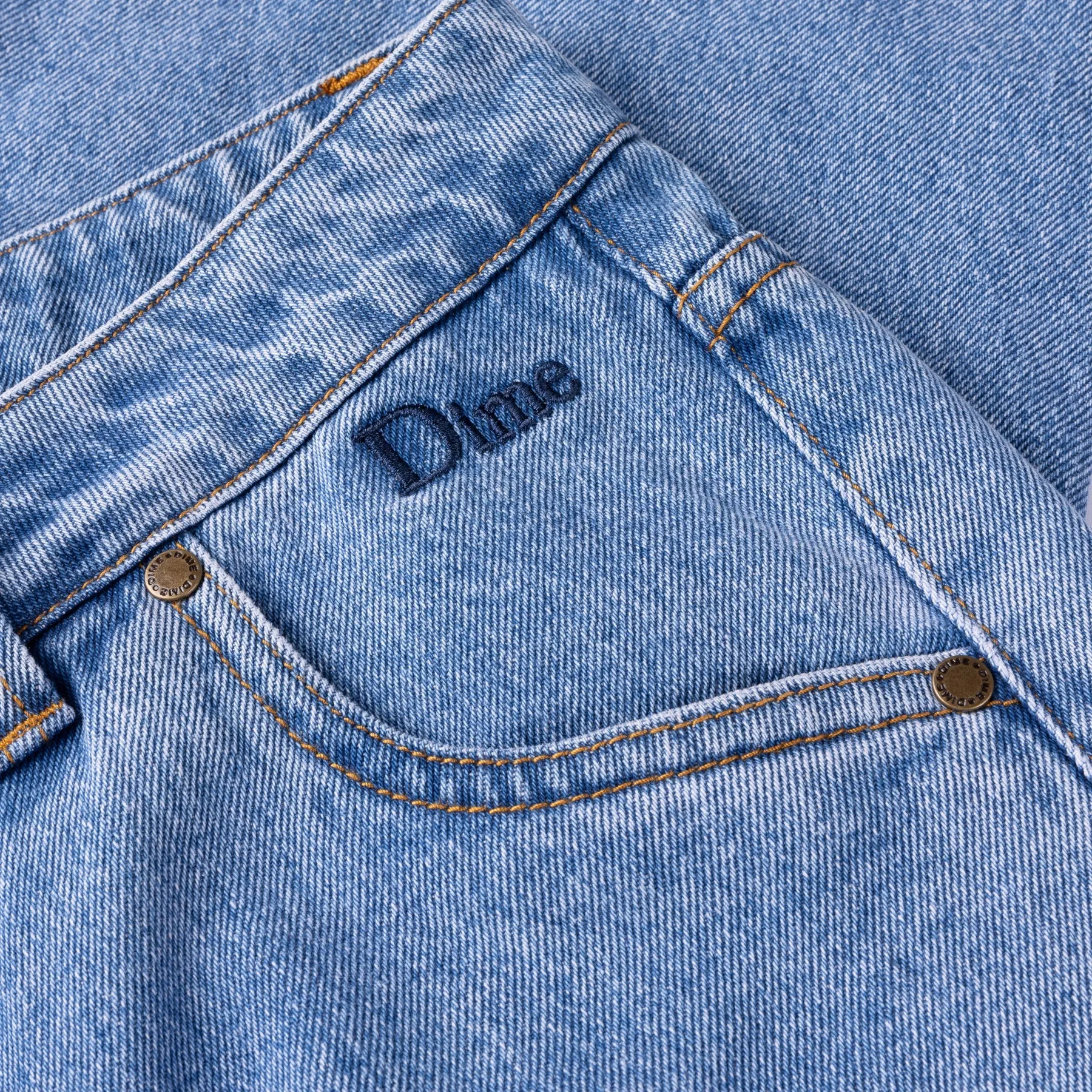 Dime Classic Relaxed Denim Pants // Blue Washed
