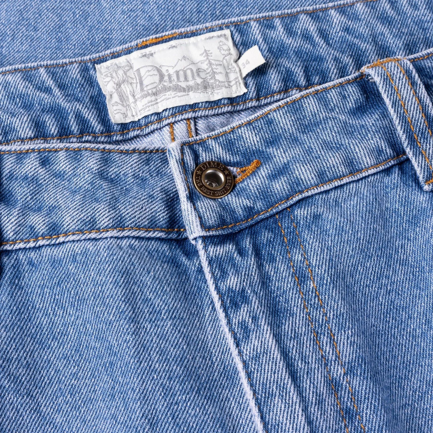 Dime Classic Relaxed Denim Pants // Blue Washed
