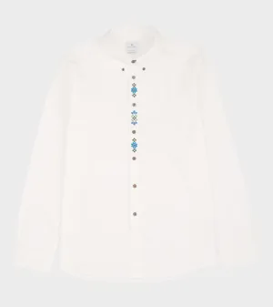 Embroidery Classic Shirt White