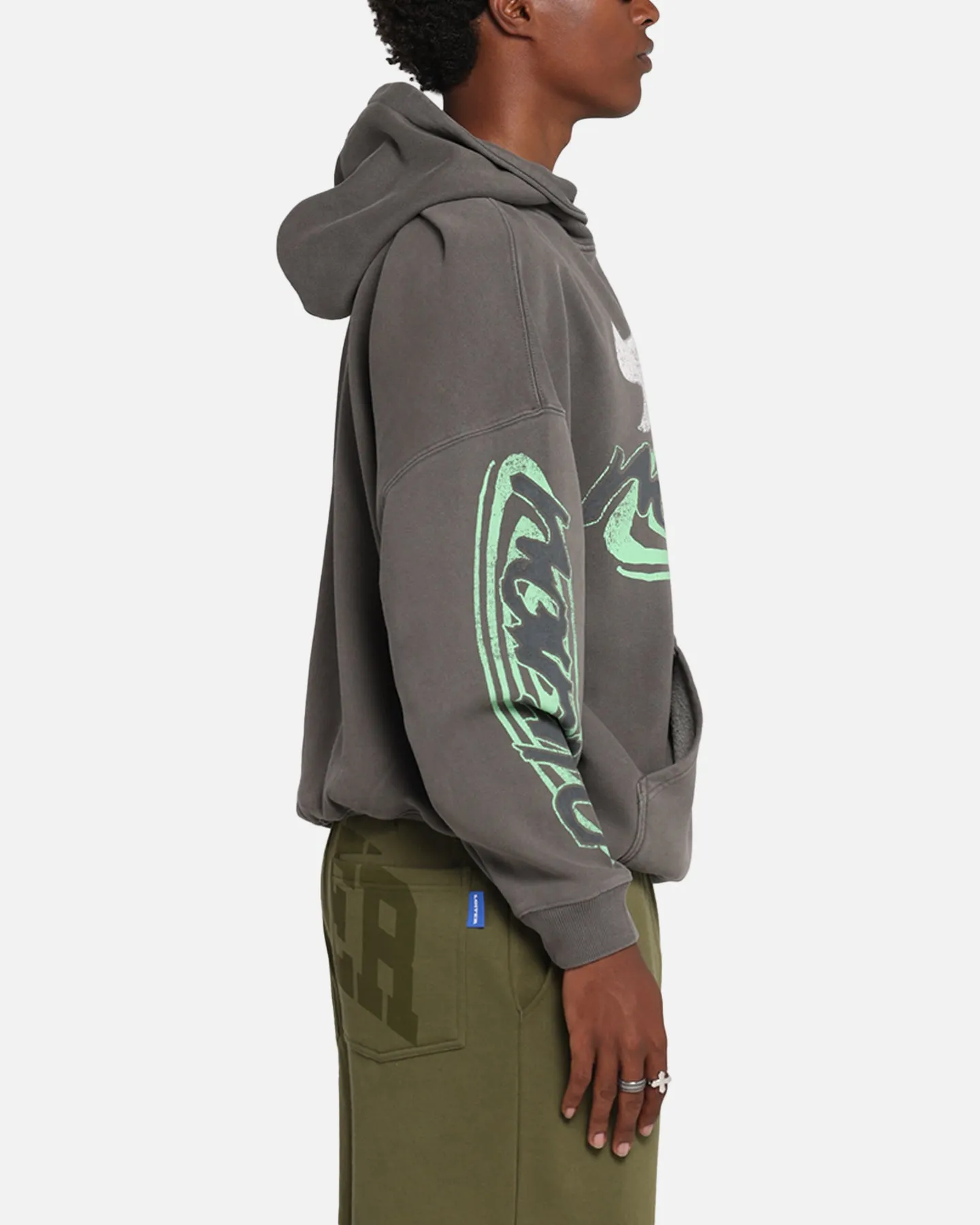 Goat Crew X Naruto Sage Mode Premium Hoodie Washed Charcoal