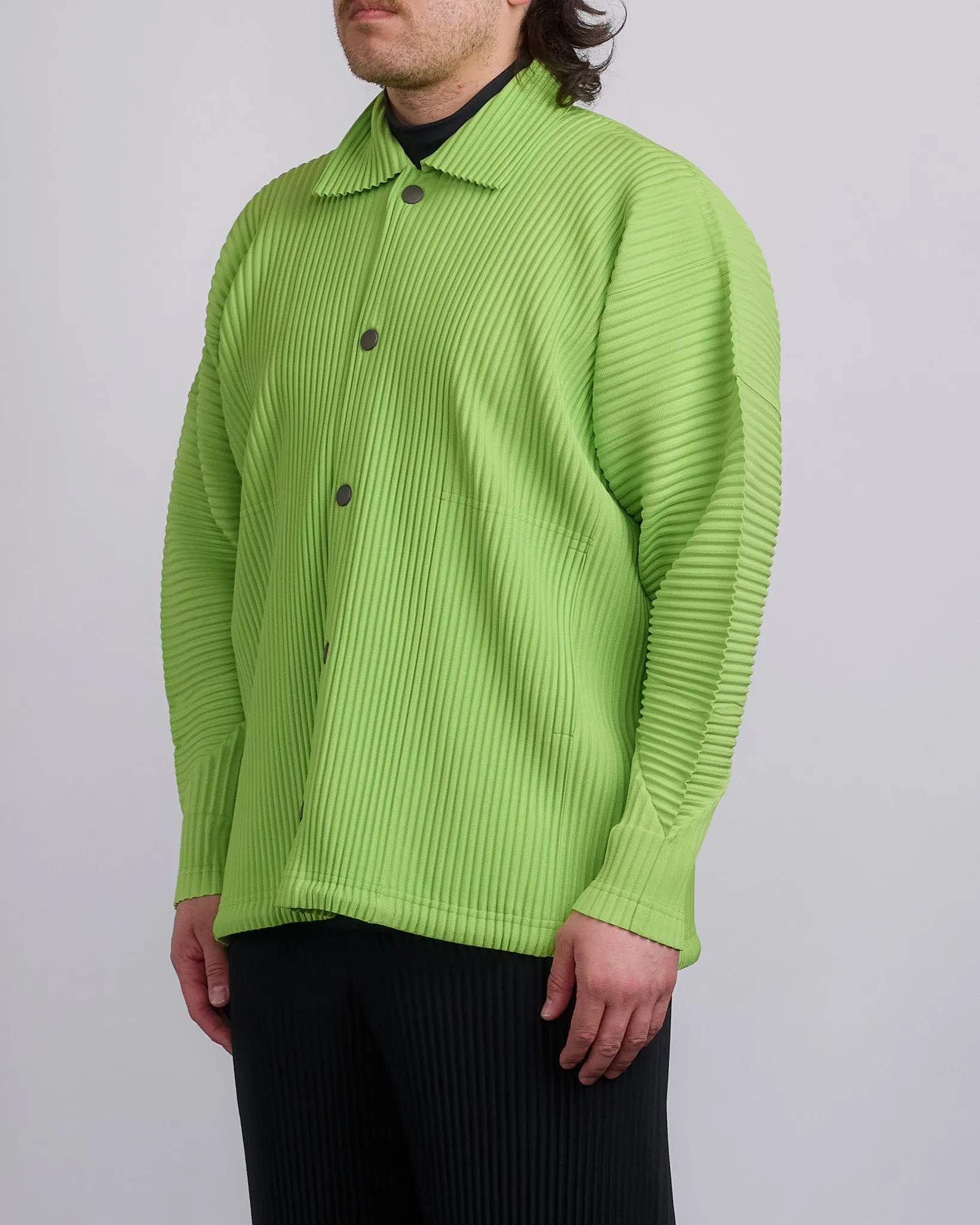 HOMME PLISS ISSEY MIYAKE Pleats March Snap Jacket Fresh Green