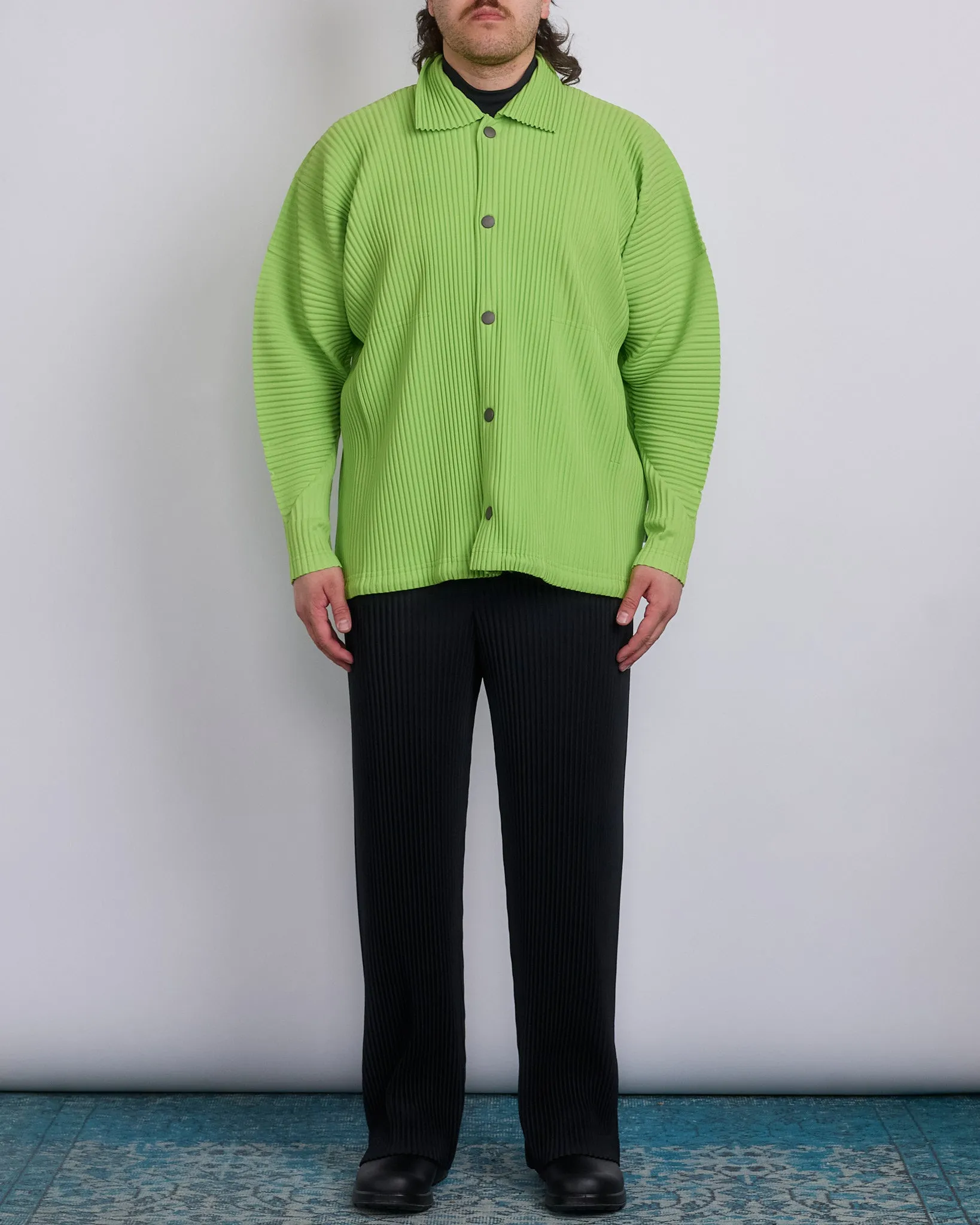 HOMME PLISS ISSEY MIYAKE Pleats March Snap Jacket Fresh Green