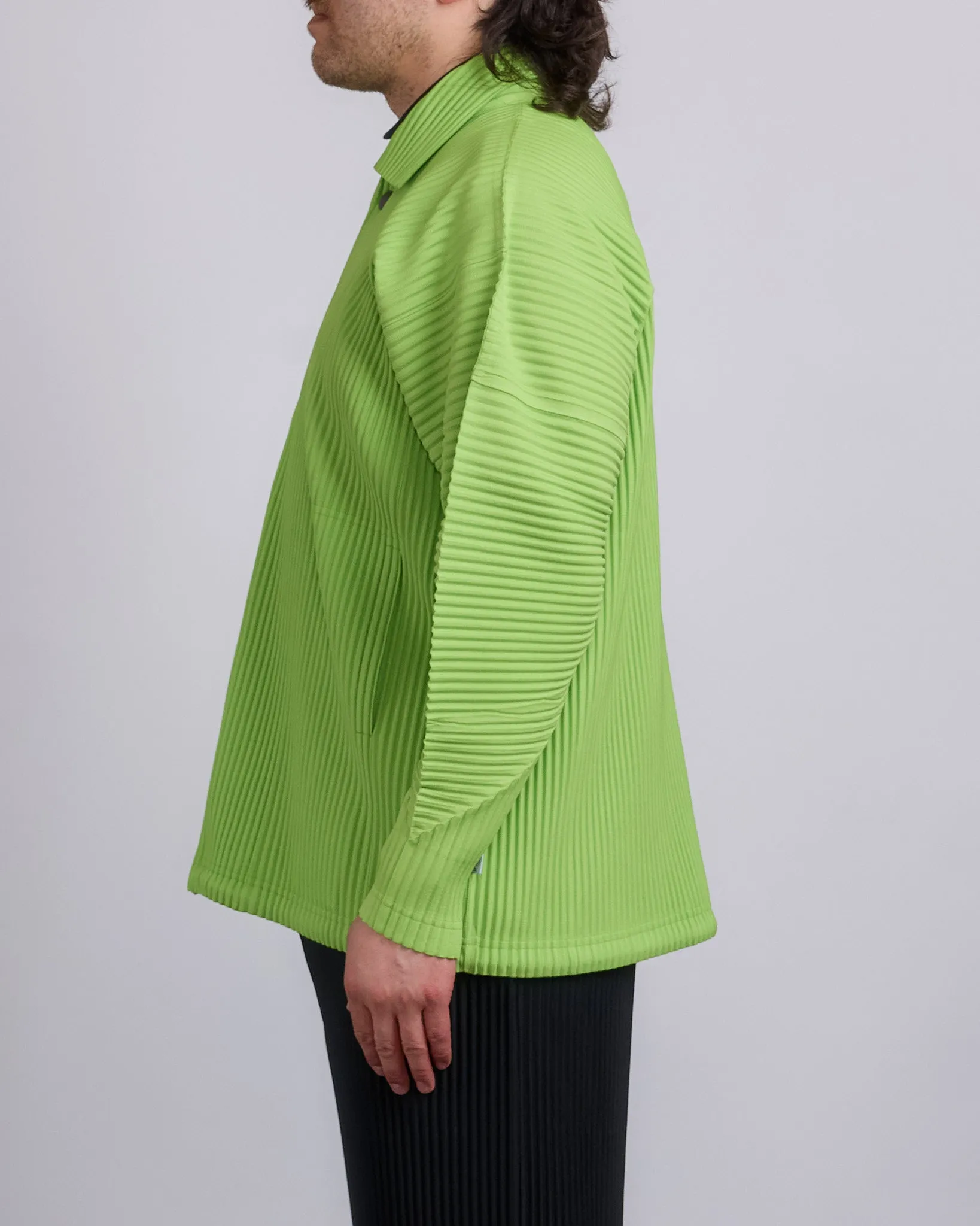 HOMME PLISS ISSEY MIYAKE Pleats March Snap Jacket Fresh Green
