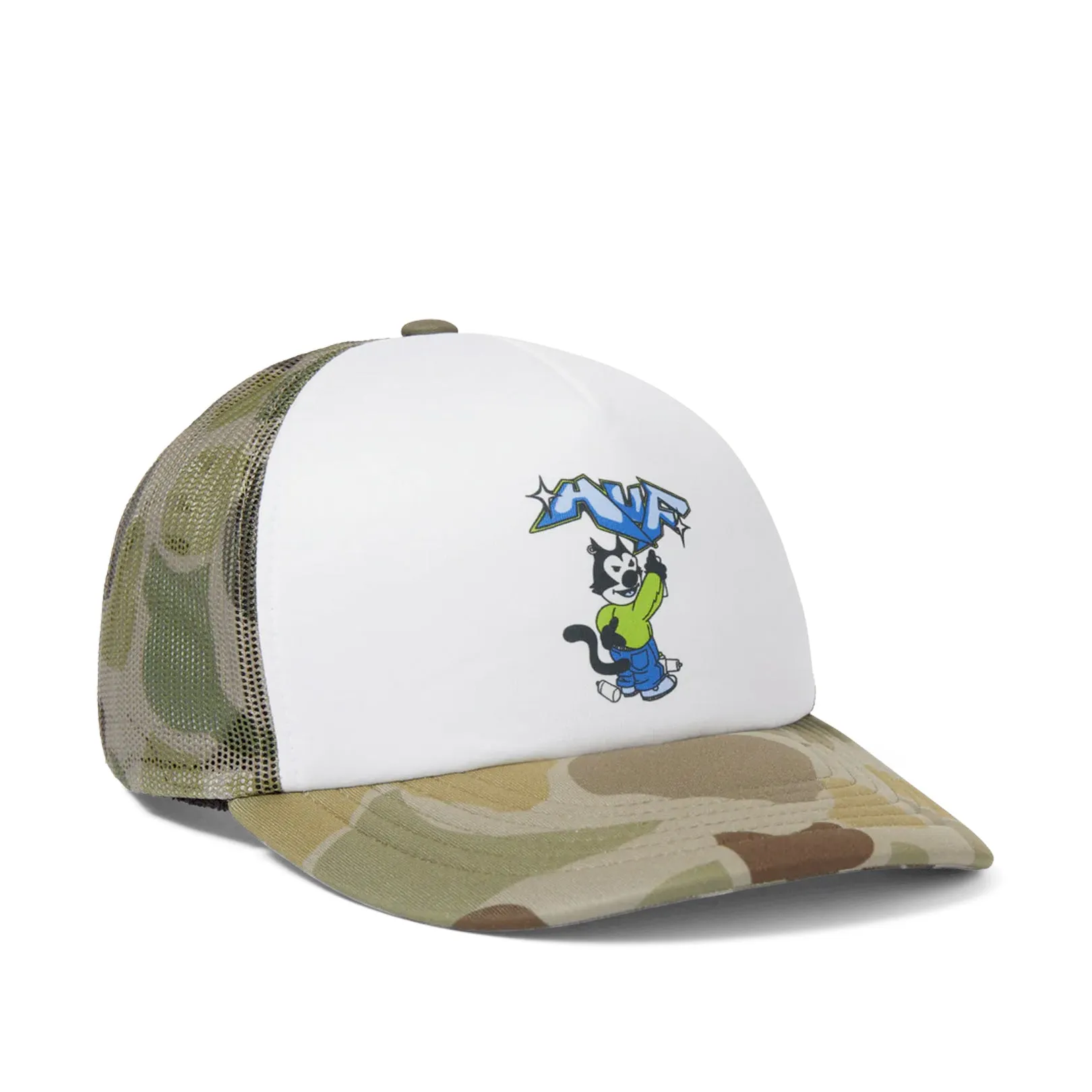 Huf Bad Cat Trucker Cap Camo Sale
