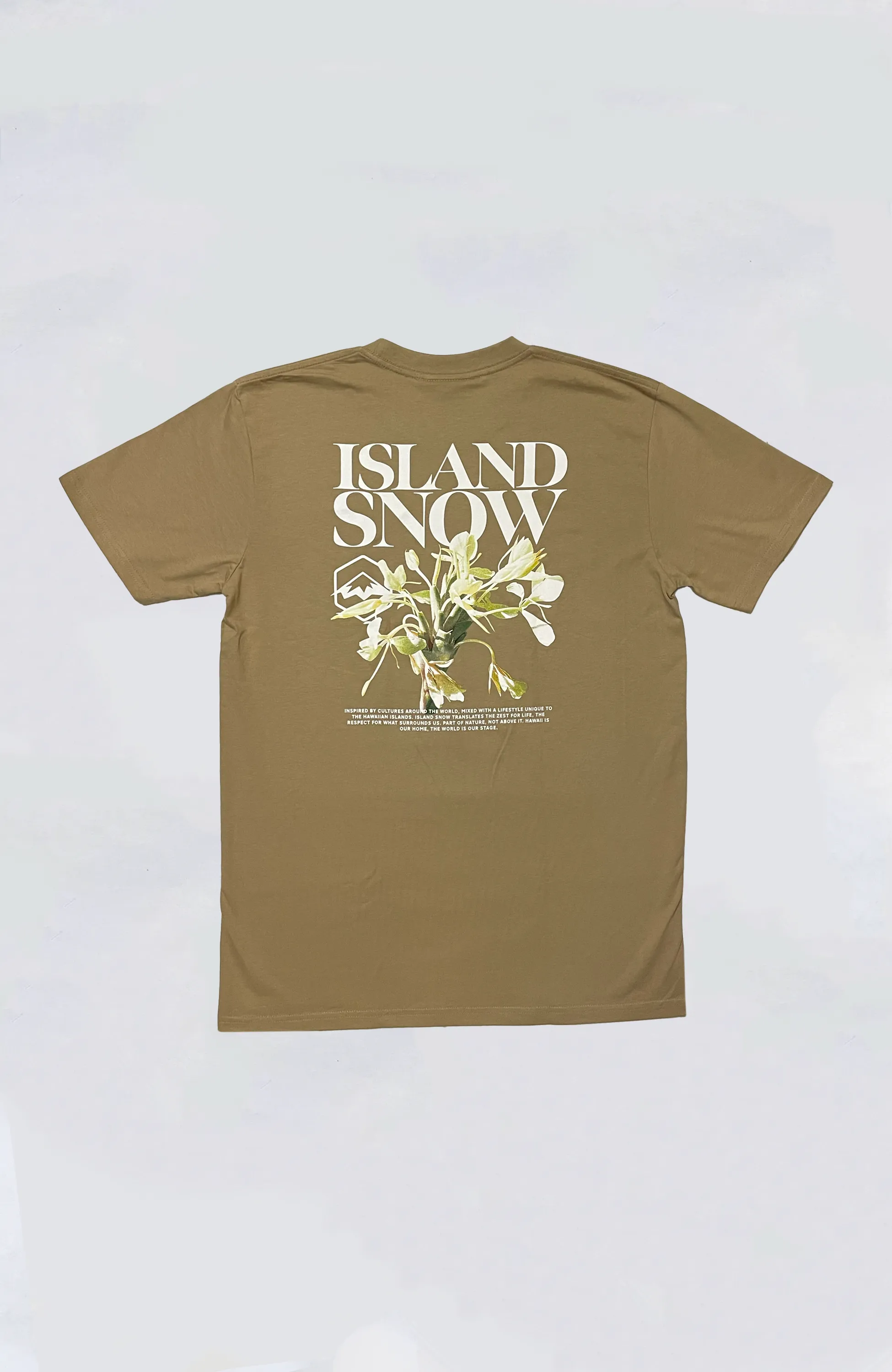 Island Snow Hawaii - IS White Ginger Premium Heavyweight Tee