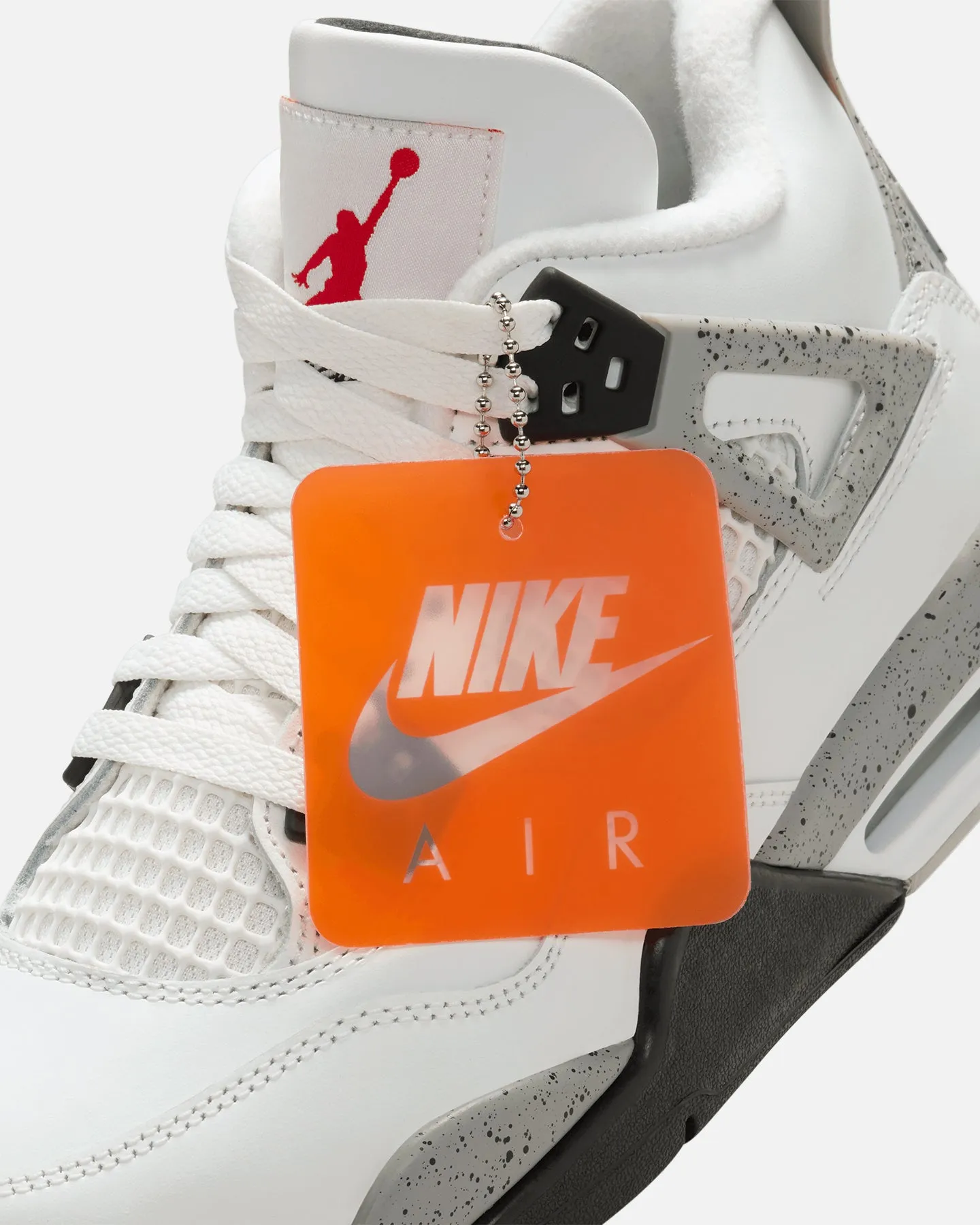 Jordan Kids' Air Jordan 4 Retro OG Remastered White Cement (GS) Summit White/Fire Red/Cement Grey