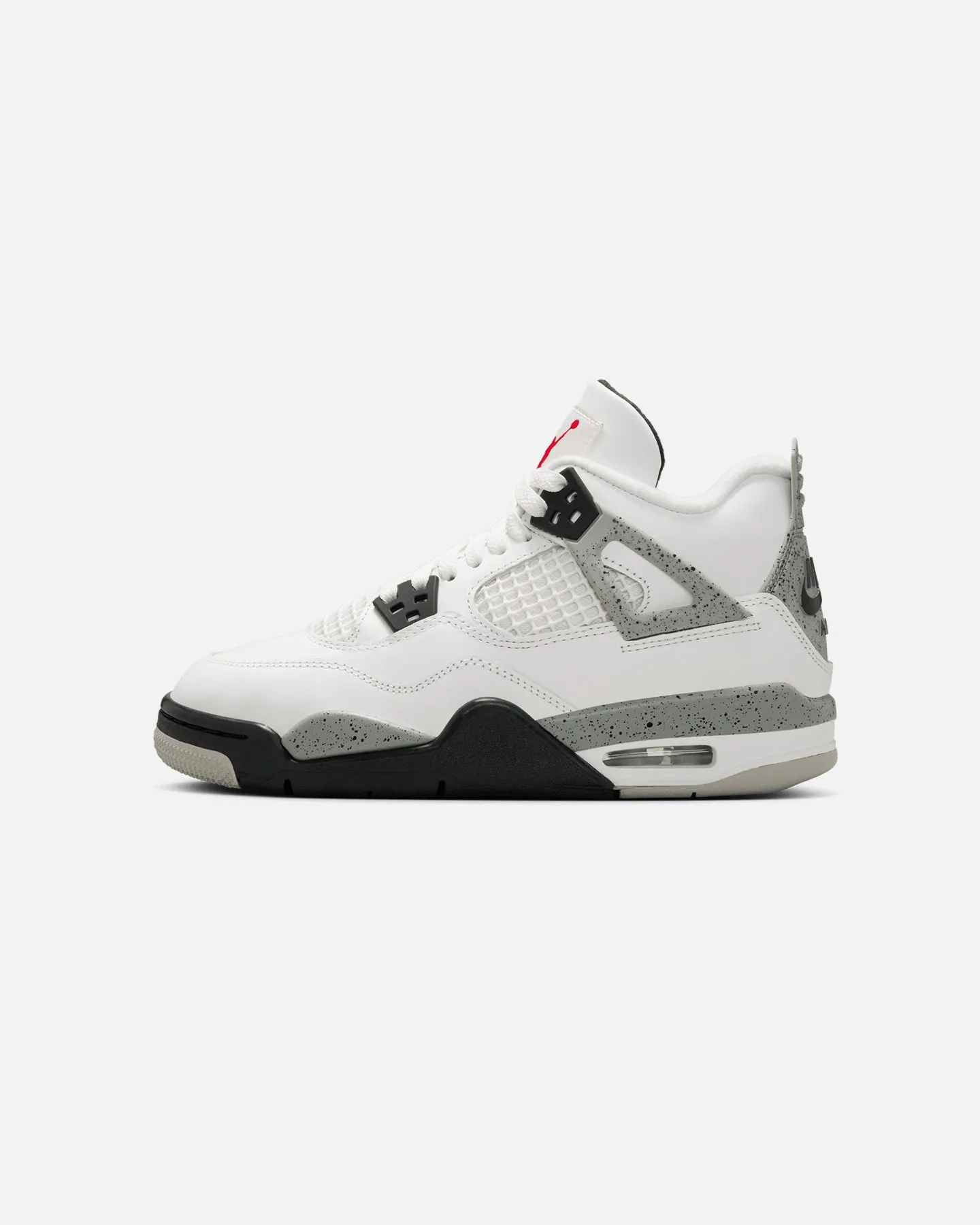 Jordan Kids' Air Jordan 4 Retro OG Remastered White Cement (GS) Summit White/Fire Red/Cement Grey