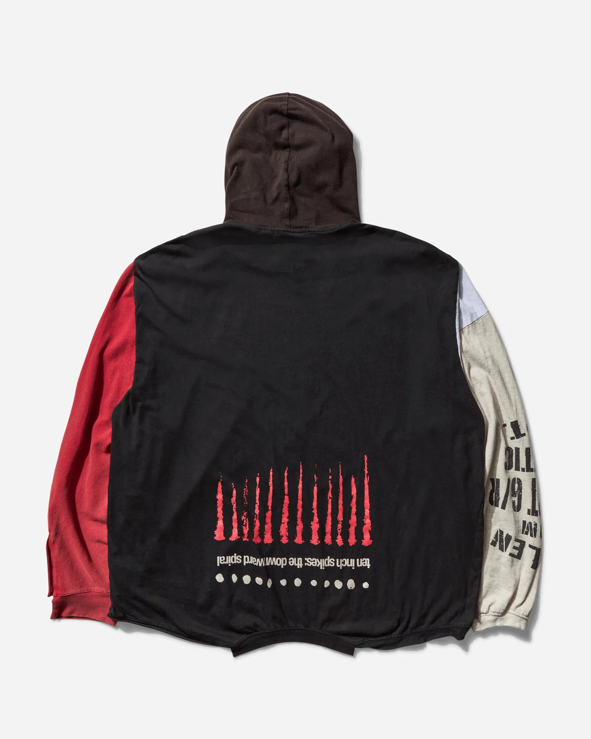 Men's Reconstructed Long Sleeve Hoodie Multicolor