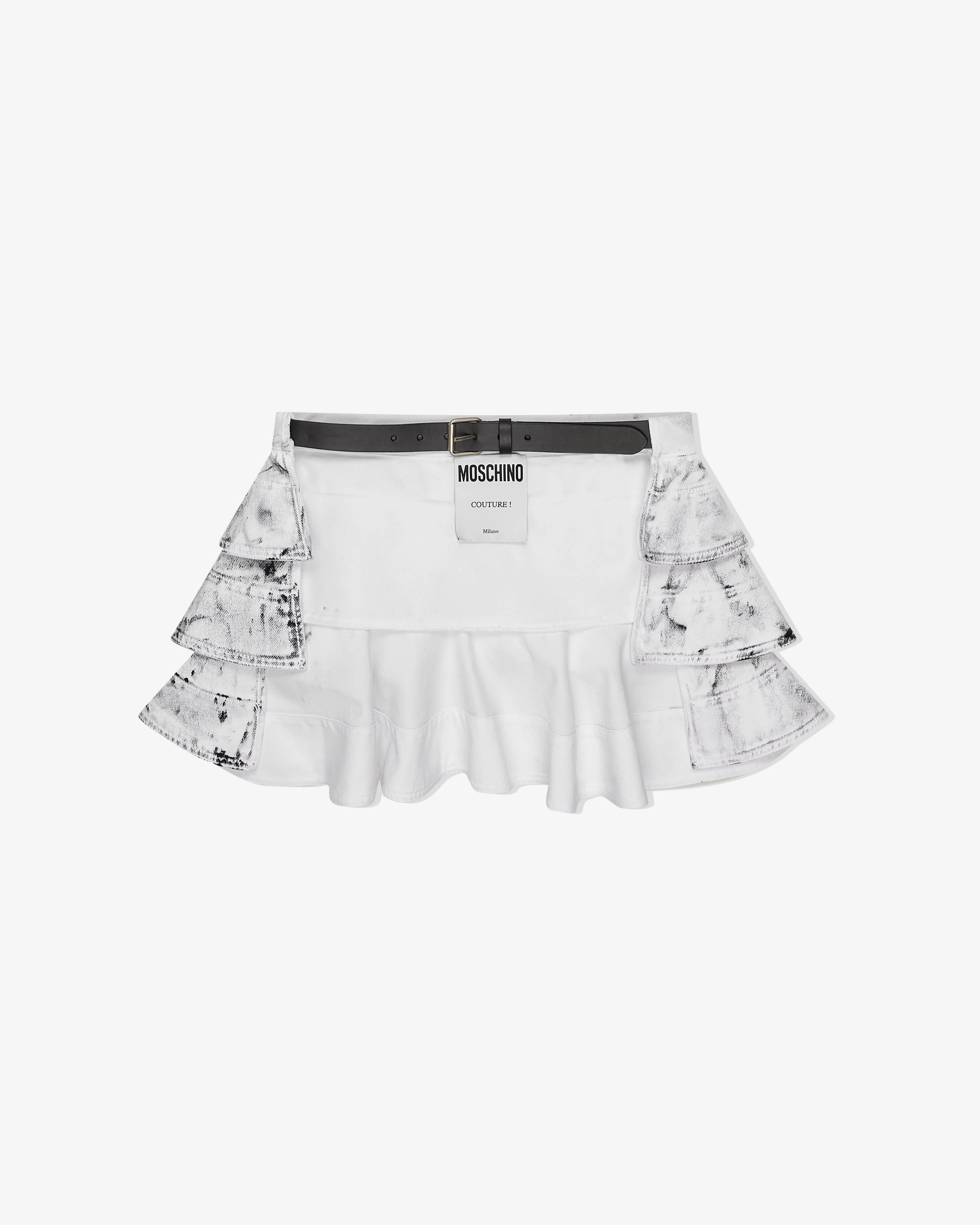 Moschino - Women's Belt Skirt - (White)