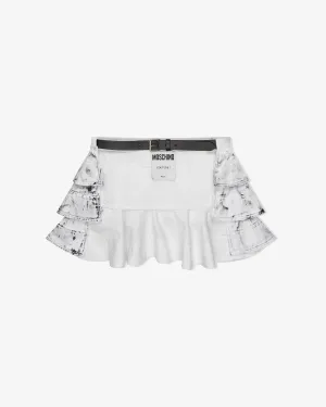 Moschino - Women's Belt Skirt - (White)