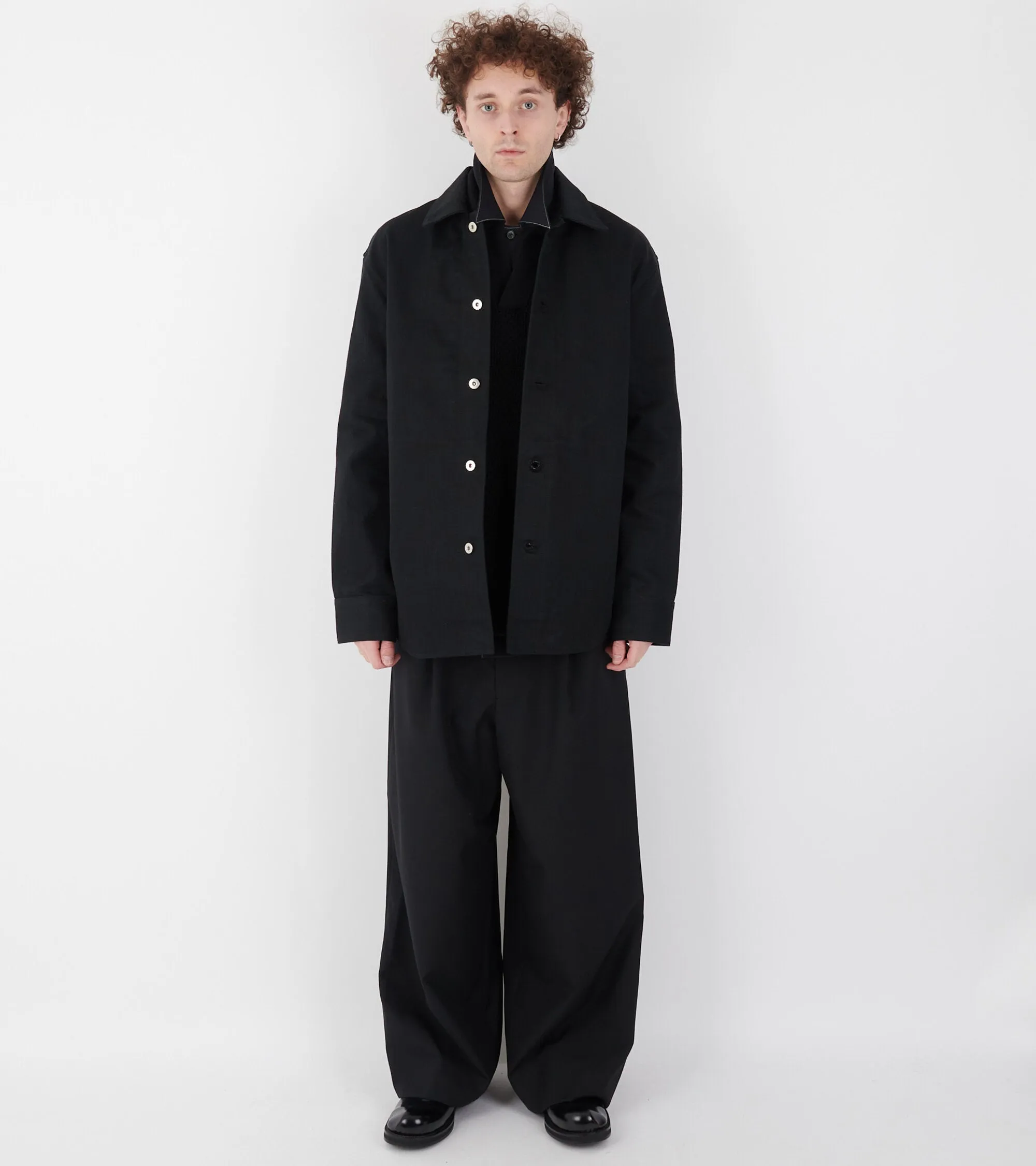 New Denim Washed Shirt Black