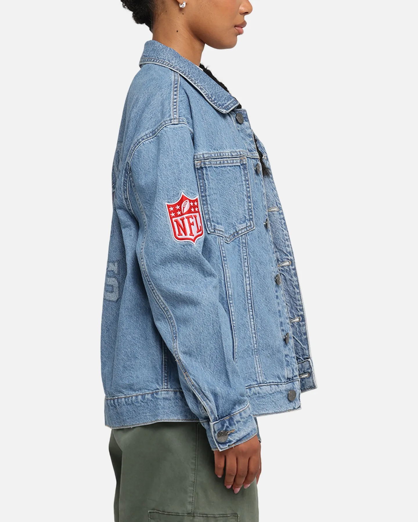 New Era Kansas City Chiefs NFL Denim Jacket Dark Blue