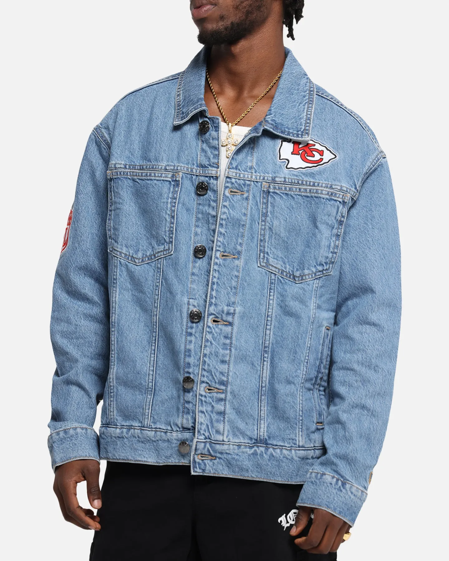 New Era Kansas City Chiefs NFL Denim Jacket Dark Blue