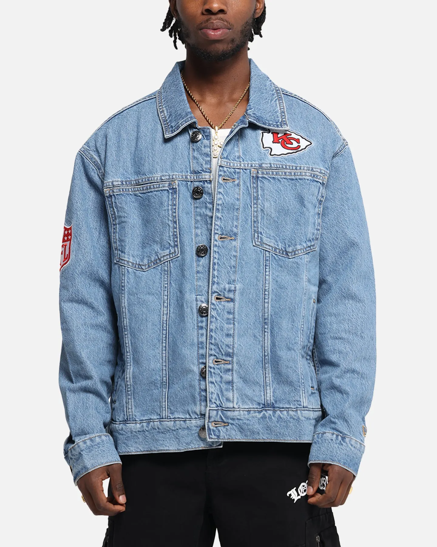 New Era Kansas City Chiefs NFL Denim Jacket Dark Blue