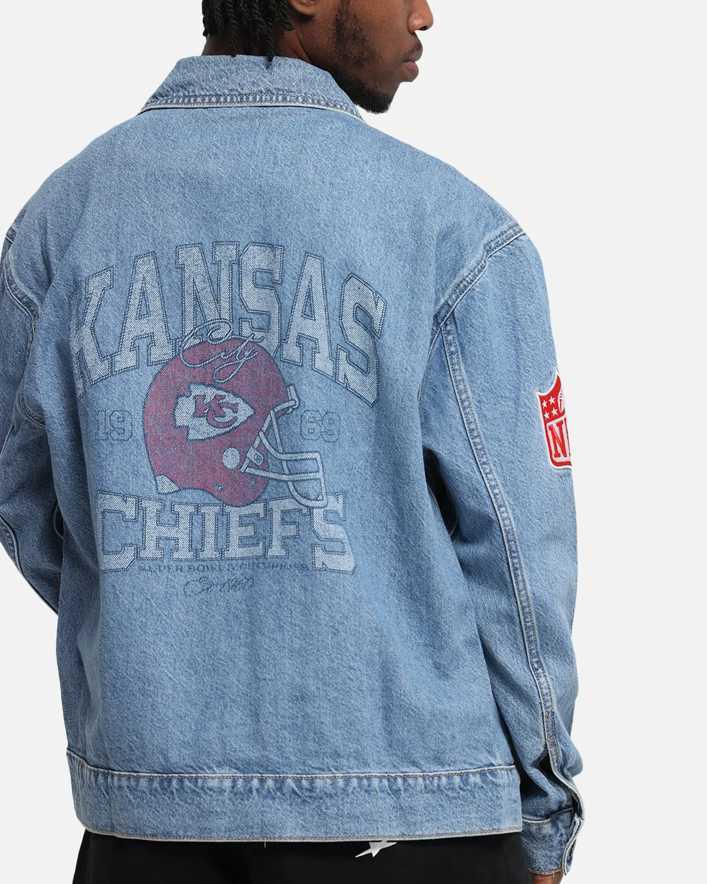 New Era Kansas City Chiefs NFL Denim Jacket Dark Blue