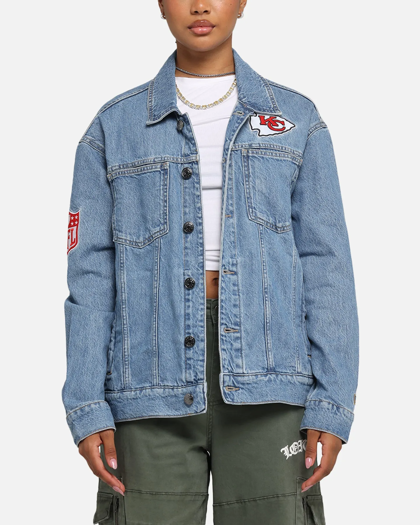 New Era Kansas City Chiefs NFL Denim Jacket Dark Blue