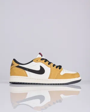 Nike Air Jordan 1 Retro Low OG Sail Black-Golden Harvest-Gym Red CZ0790 107