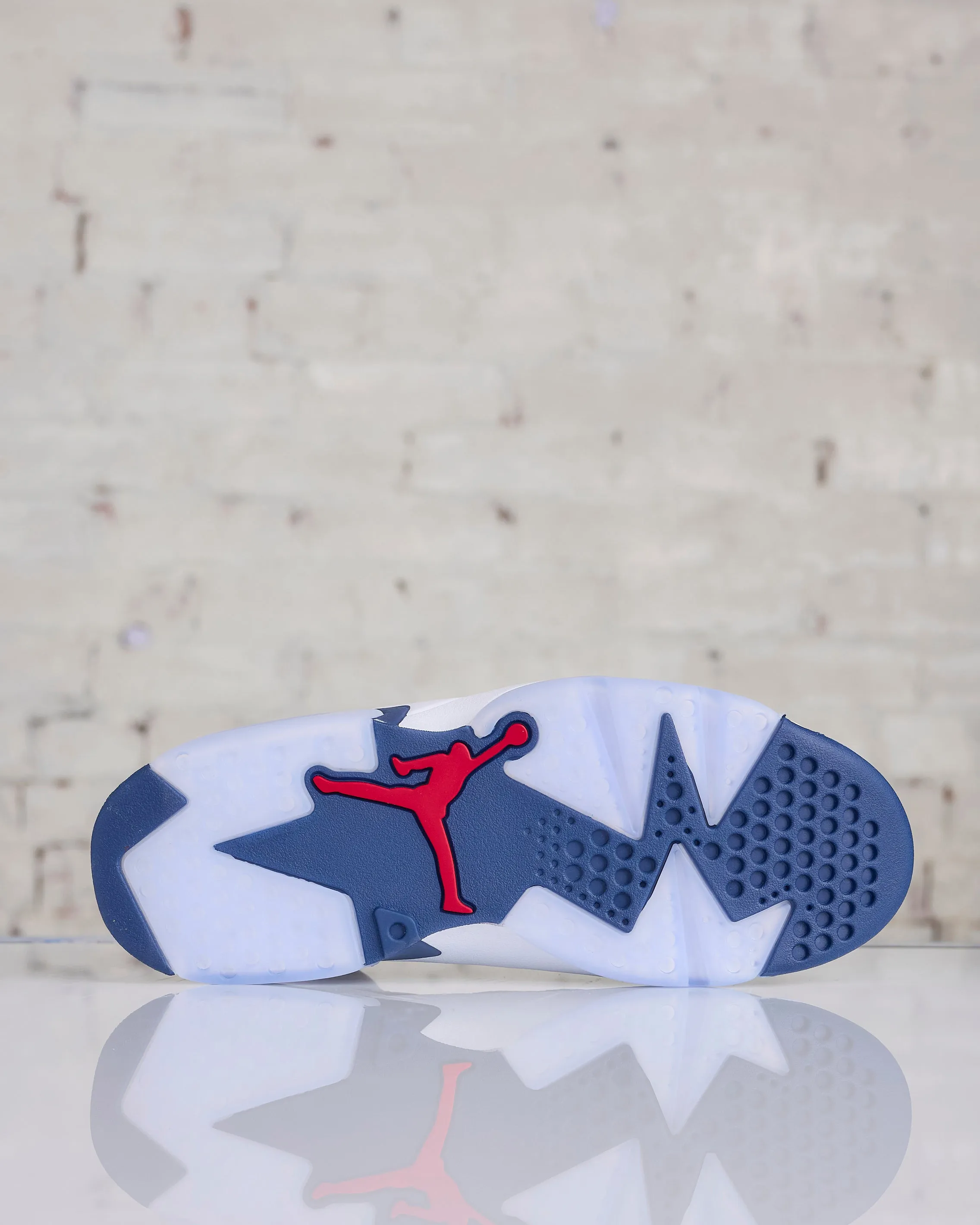 Nike Men's Air Jordan 6 Retro Olympic White Varsity Red-Midnight Navy