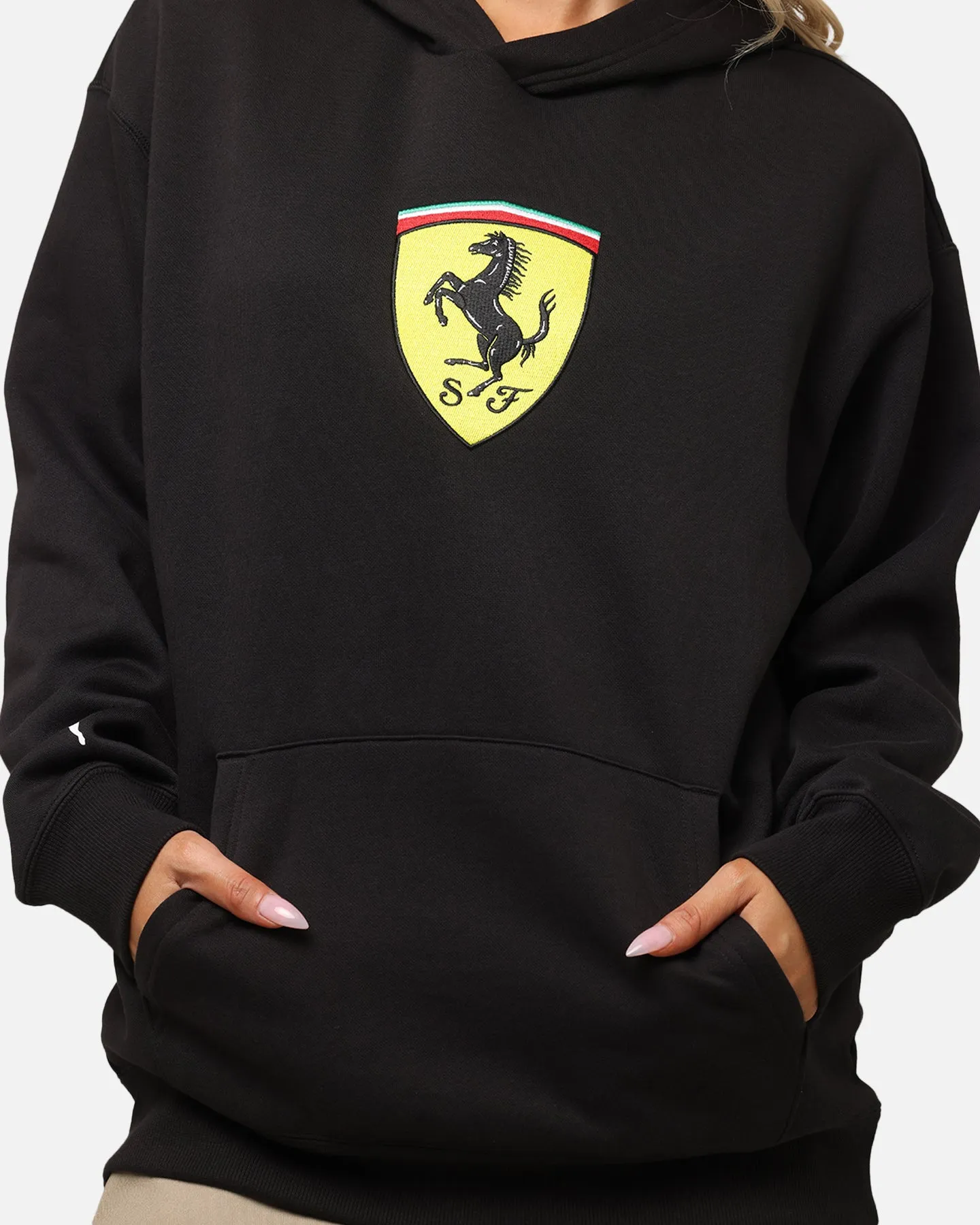 Puma X Scuderia Ferrari Race Big Shield Hoodie Puma Black