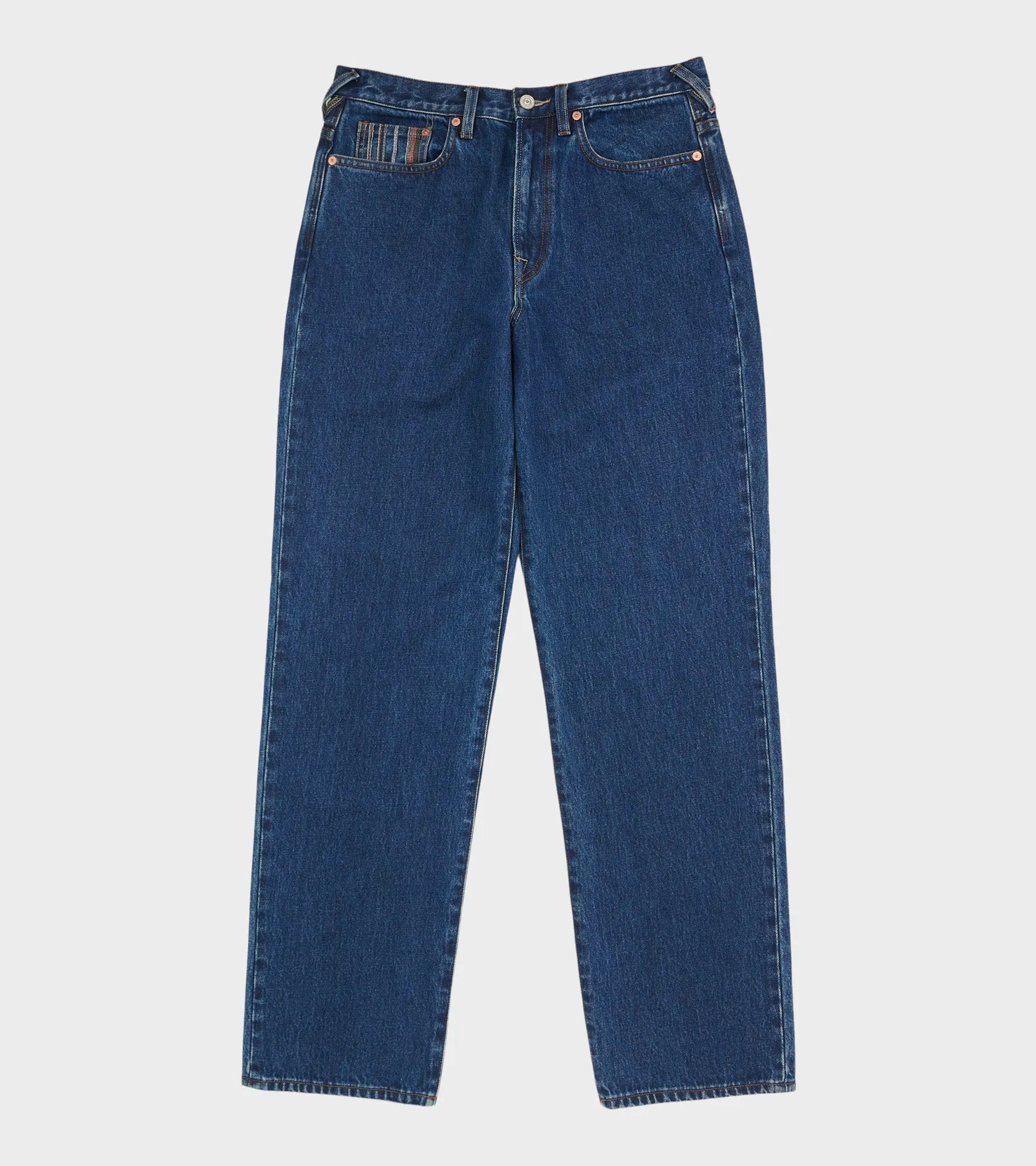 Relaxed Denim Jeans Indigo Blue