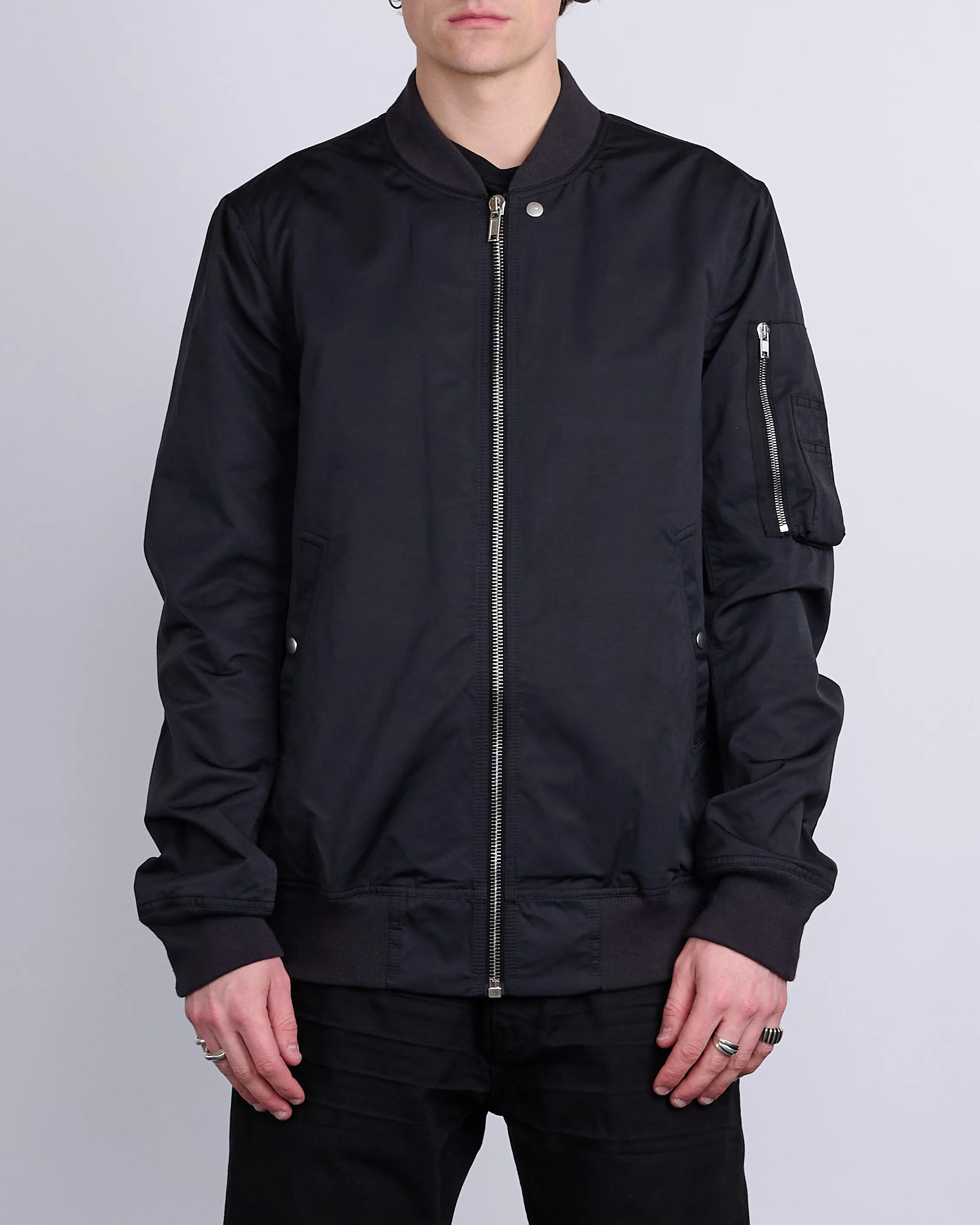 Rick Owens DRKSHDW Classic Flight Jacket MU Black