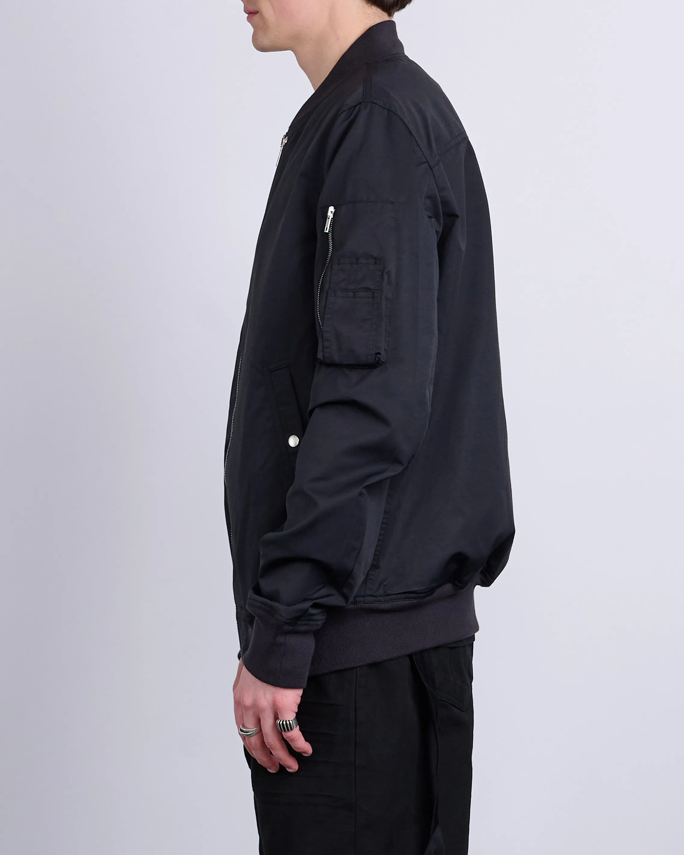 Rick Owens DRKSHDW Classic Flight Jacket MU Black