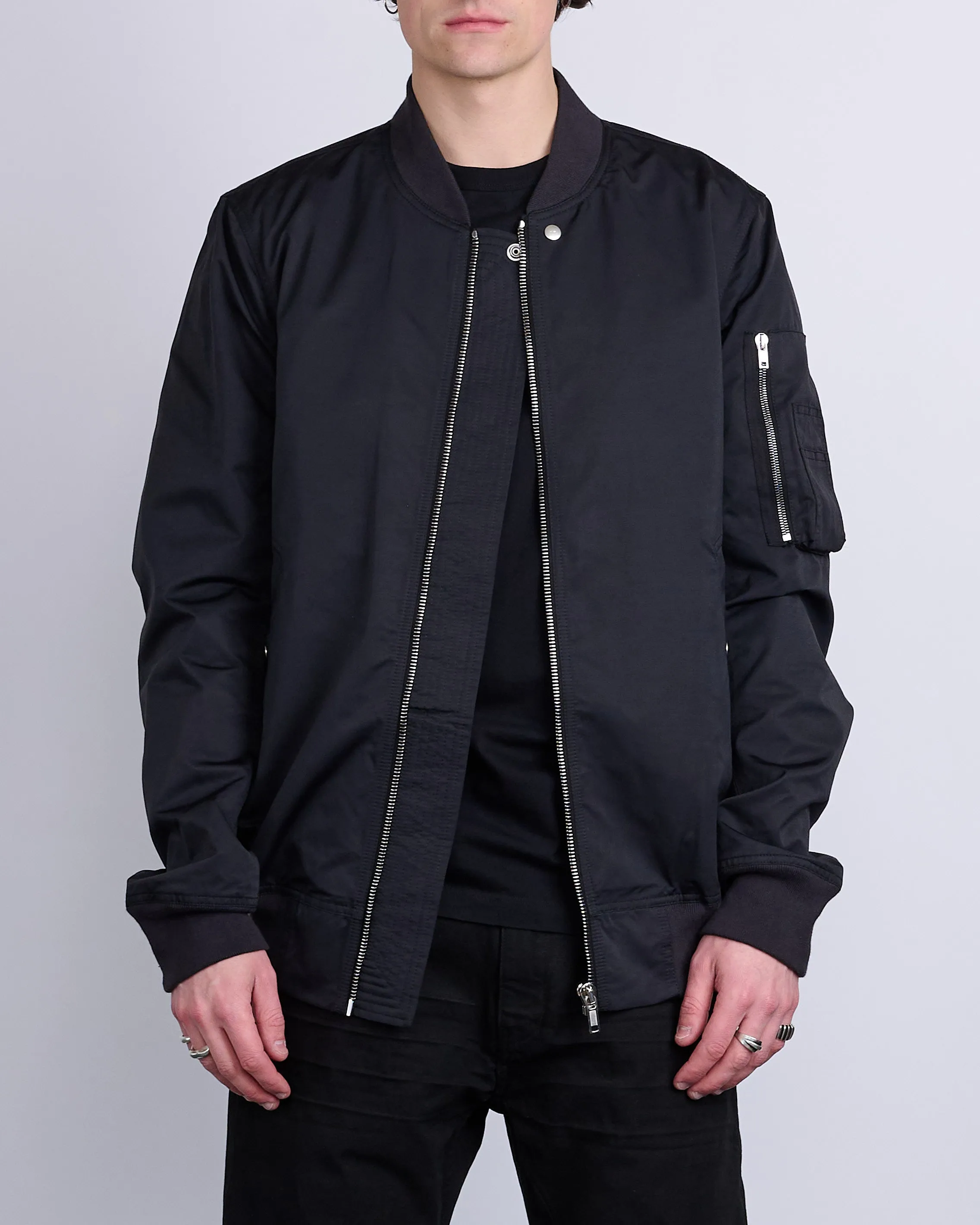 Rick Owens DRKSHDW Classic Flight Jacket MU Black