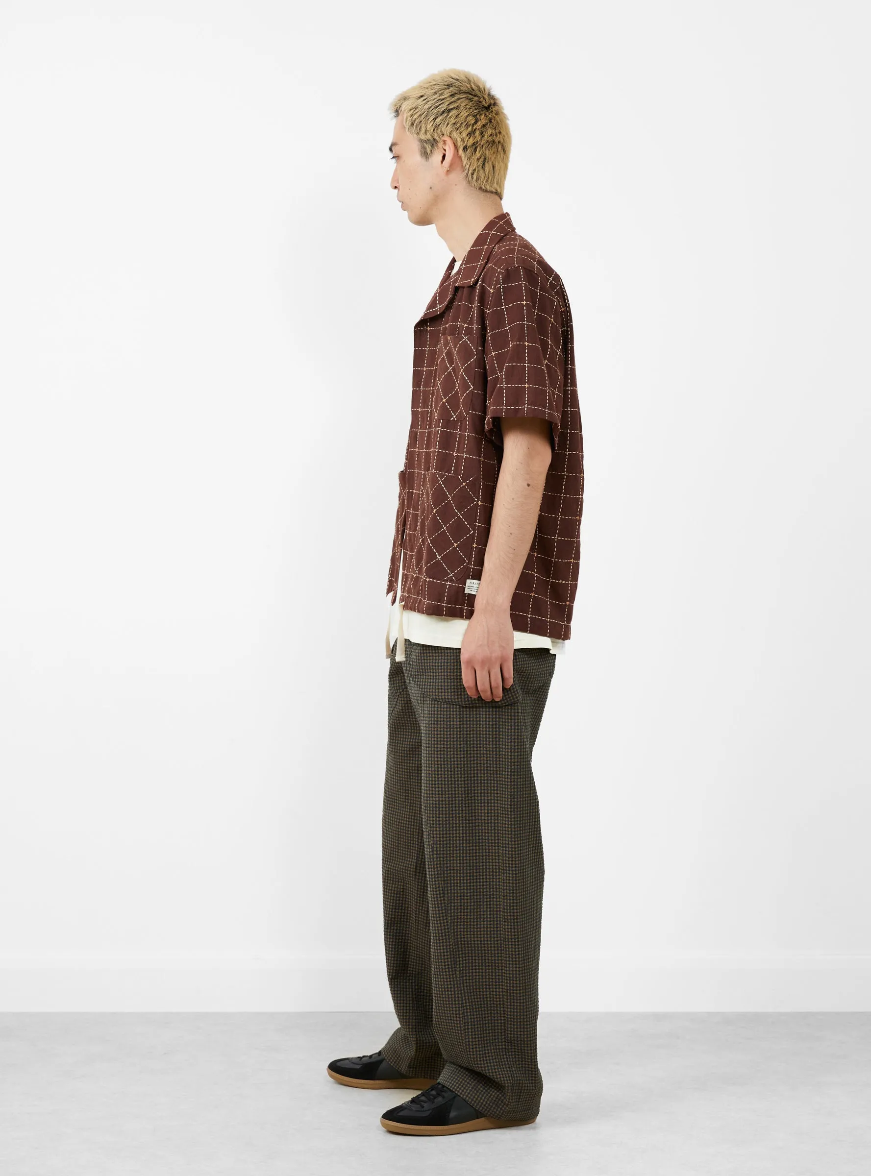 Segundo Smock Shirt Kantha Grid