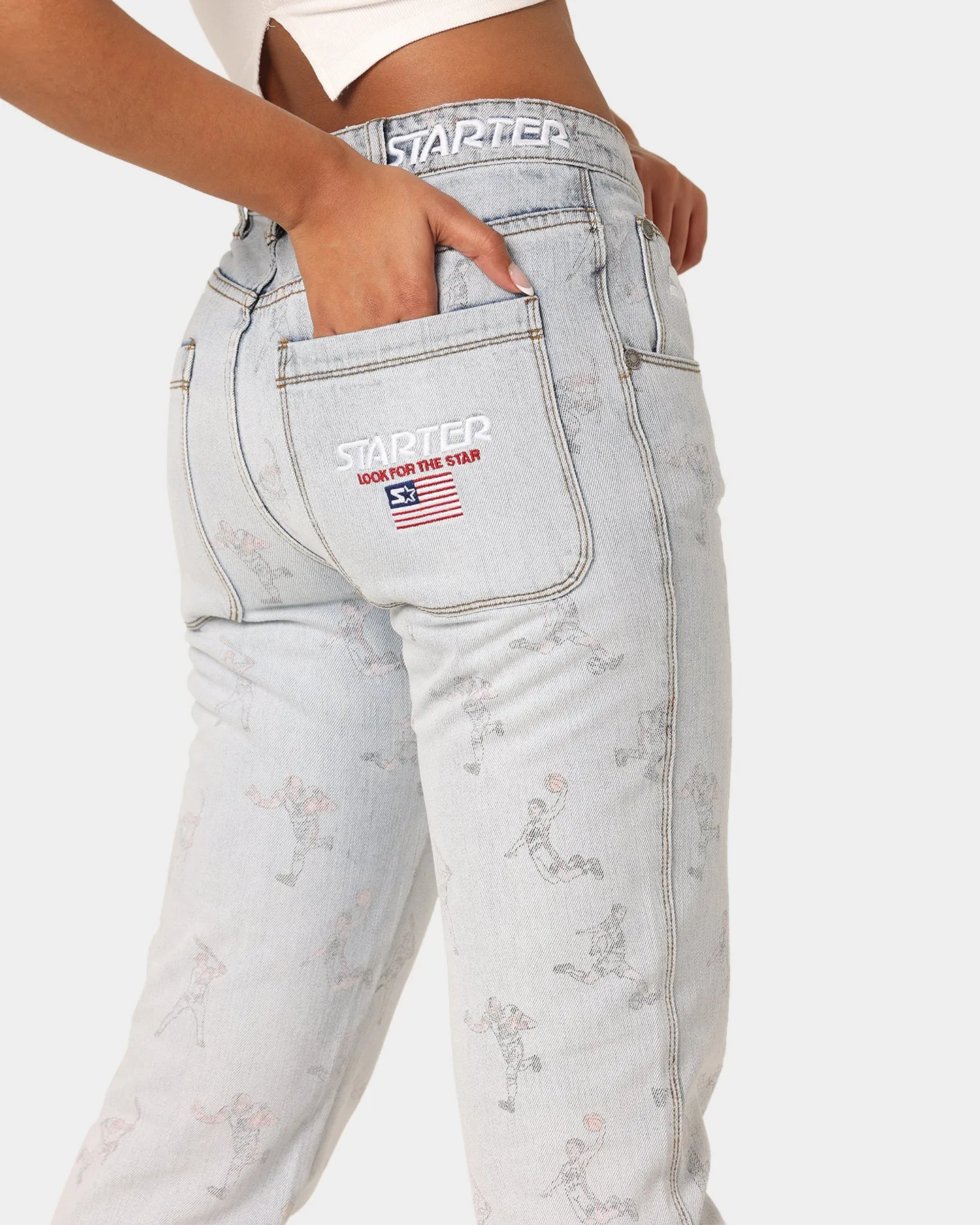 Starter Sports Stars Relaxed Vintage Jeans Snow Wash
