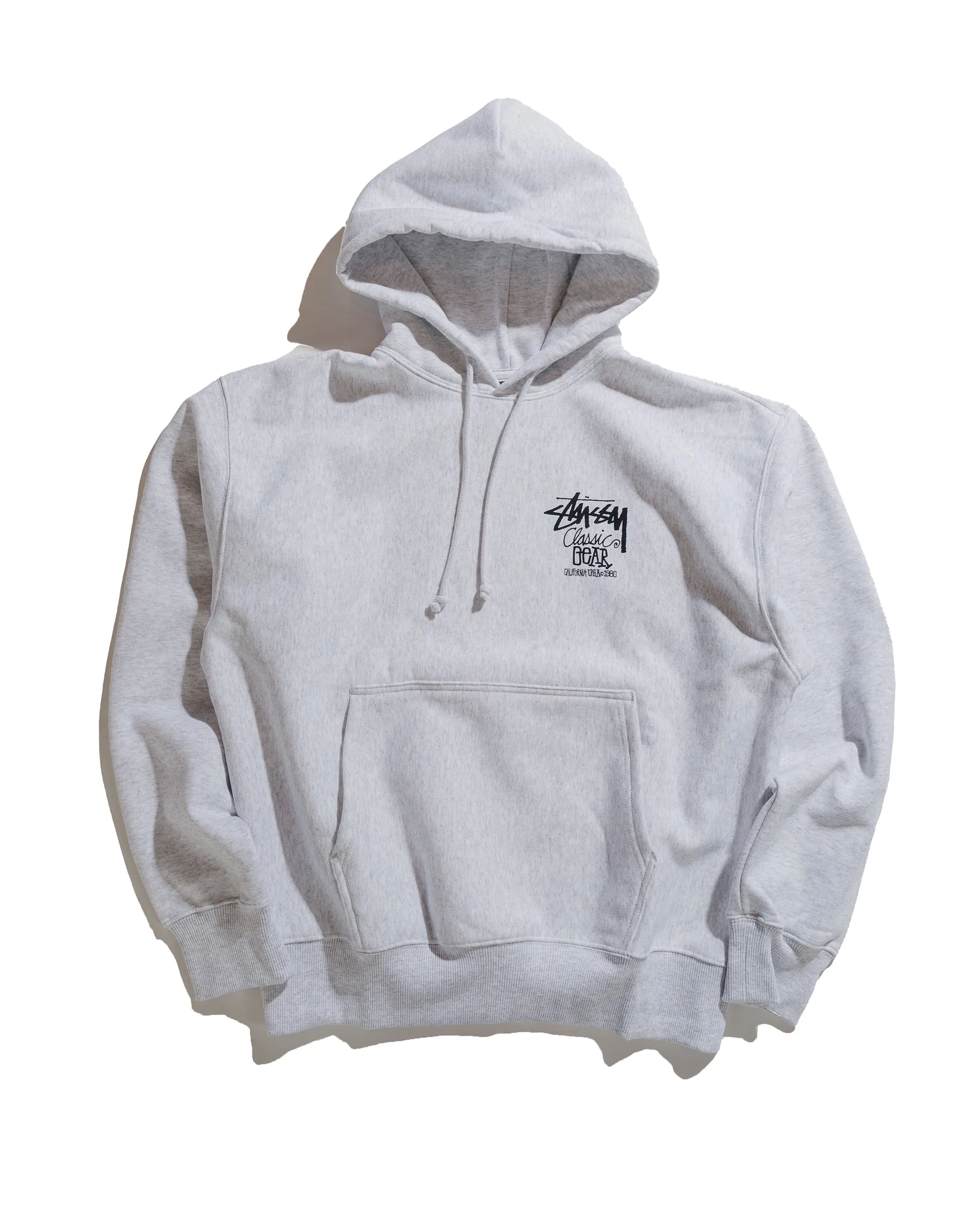 Stssy Classic Gear Hoodie Ash Heather