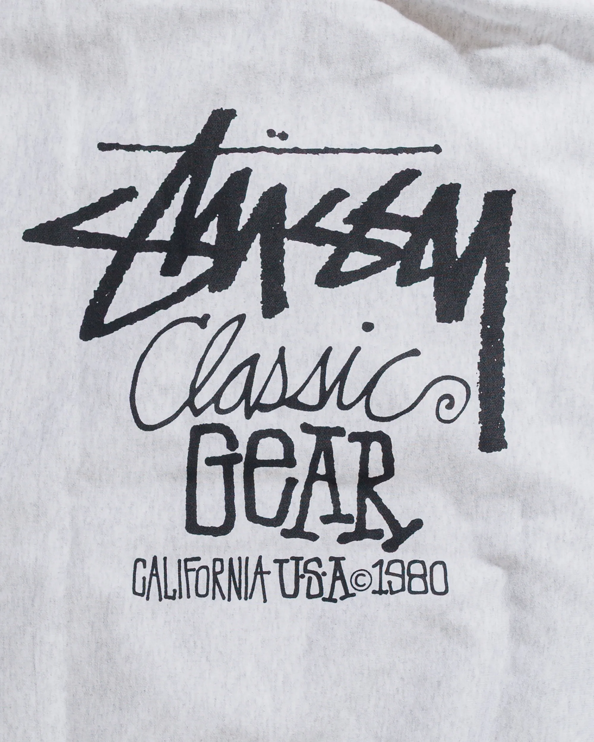 Stssy Classic Gear Hoodie Ash Heather