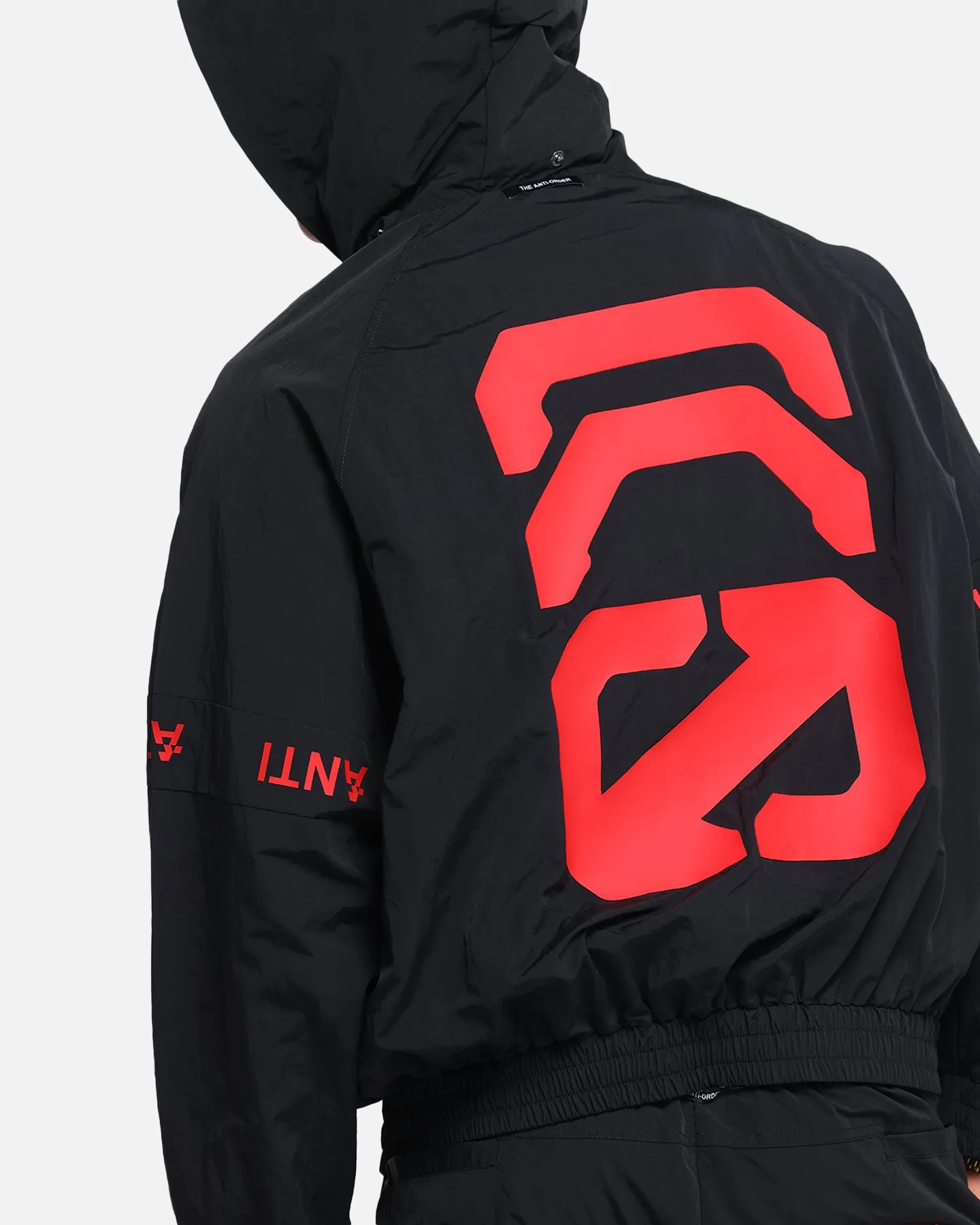 The Anti Order Faction Technical Windbreaker Jacket Black/Red