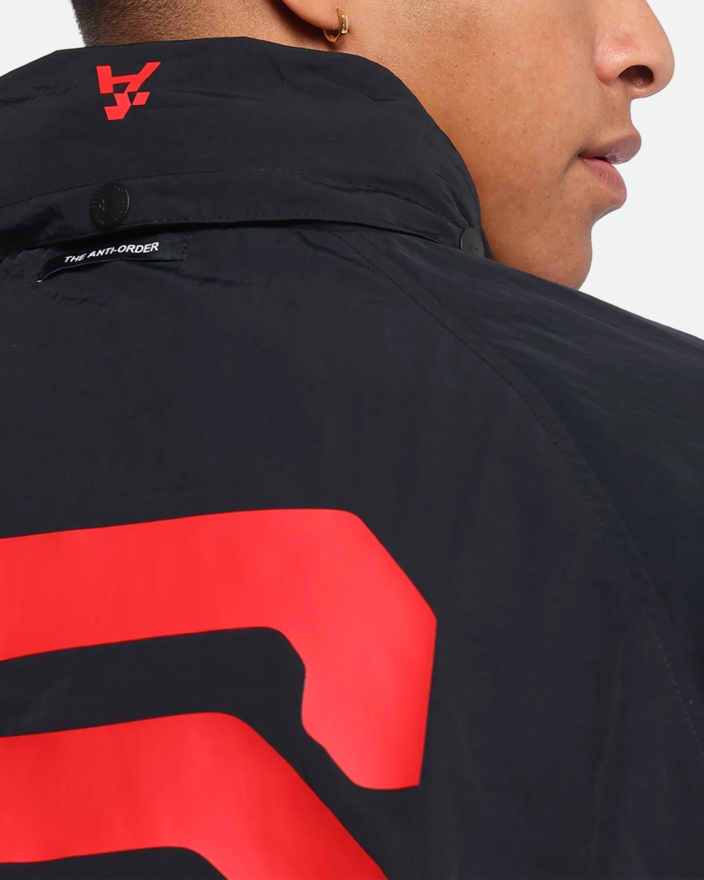 The Anti Order Faction Technical Windbreaker Jacket Black/Red