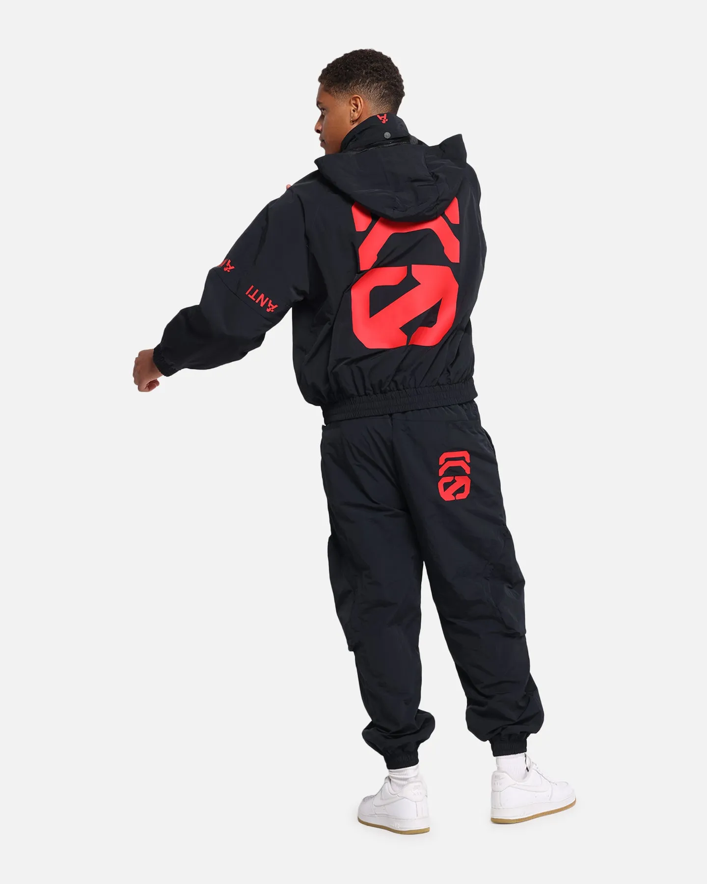The Anti Order Faction Technical Windbreaker Jacket Black/Red