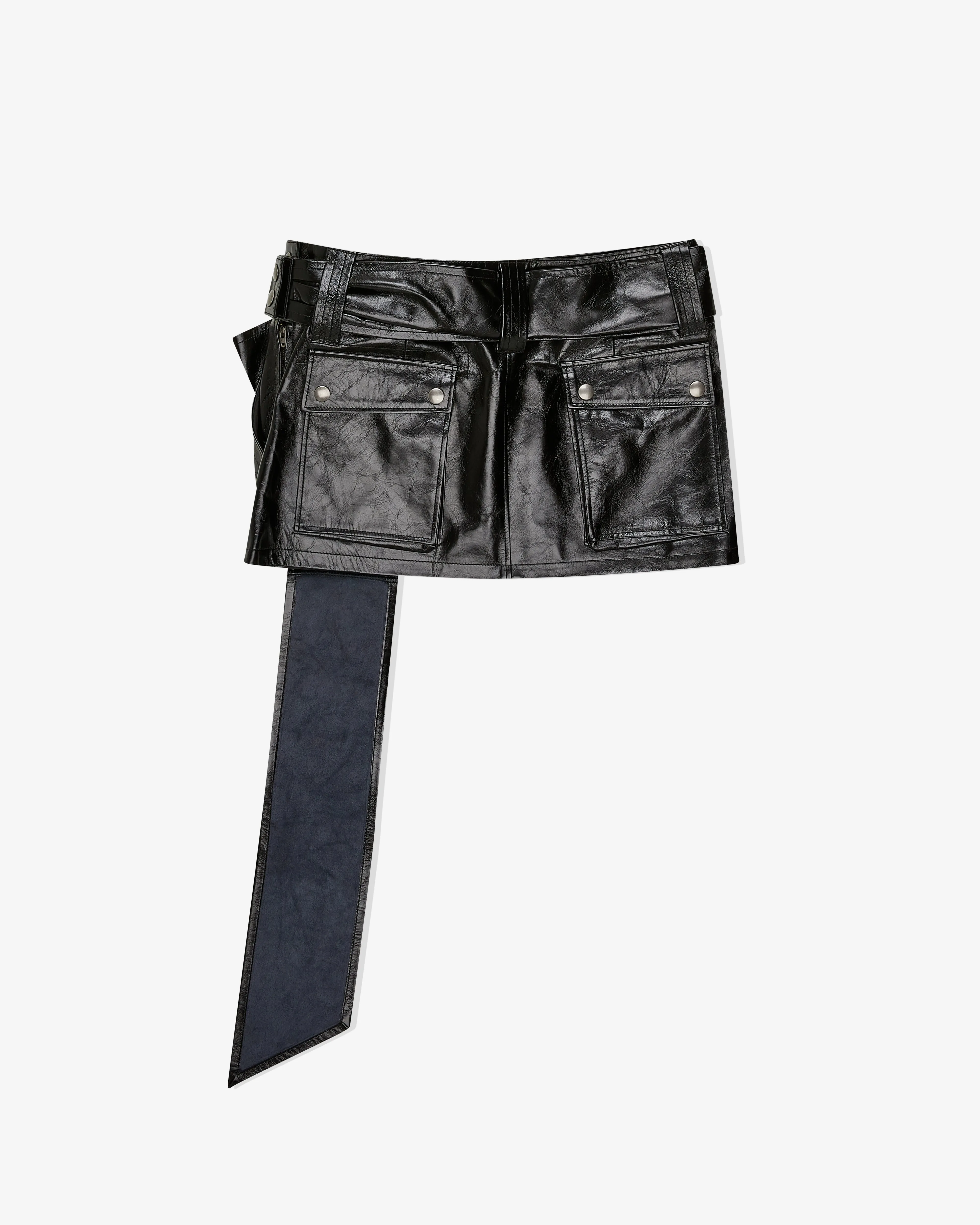 Vaquera - Women's Bow Mini Skirt - (Black)