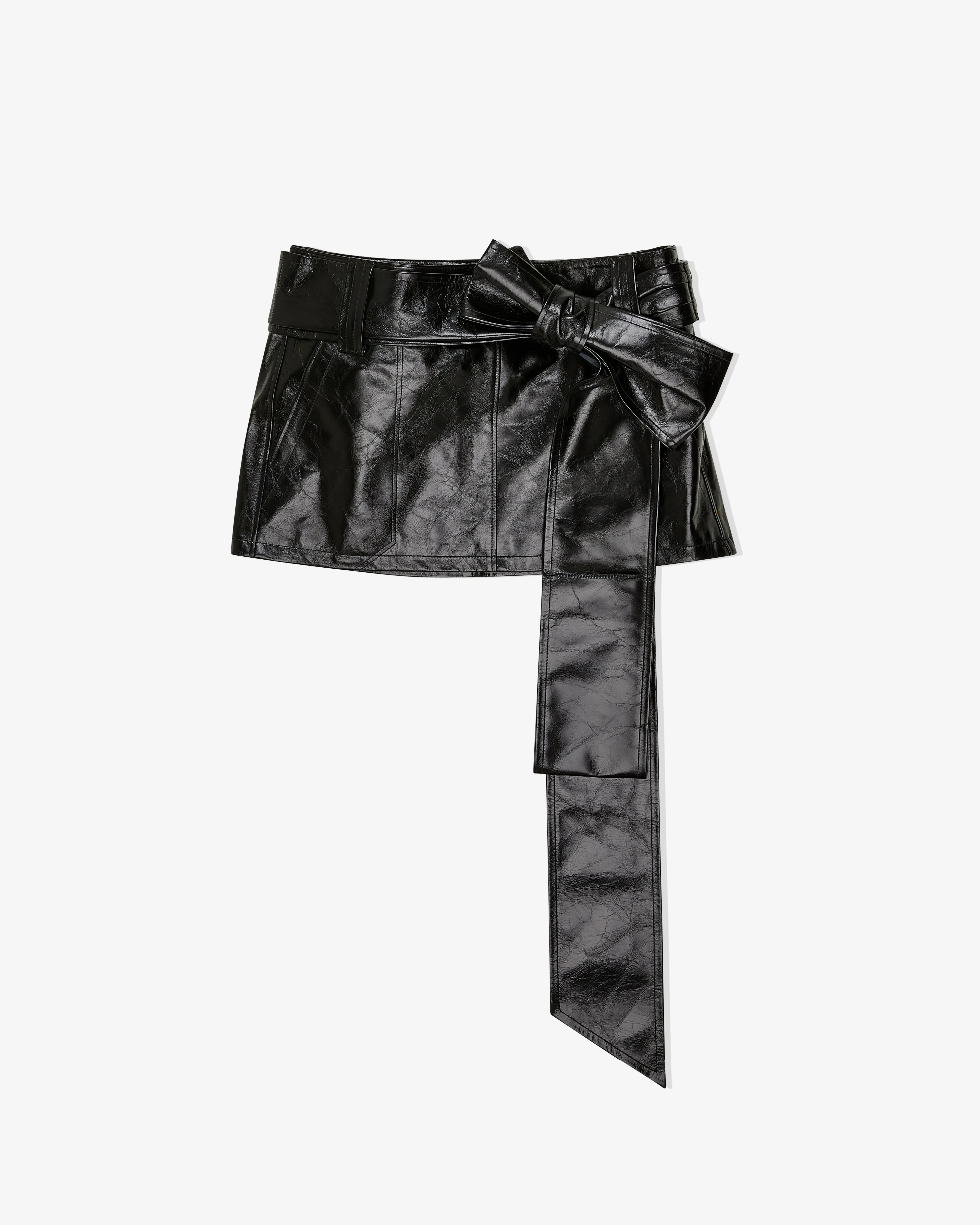 Vaquera - Women's Bow Mini Skirt - (Black)
