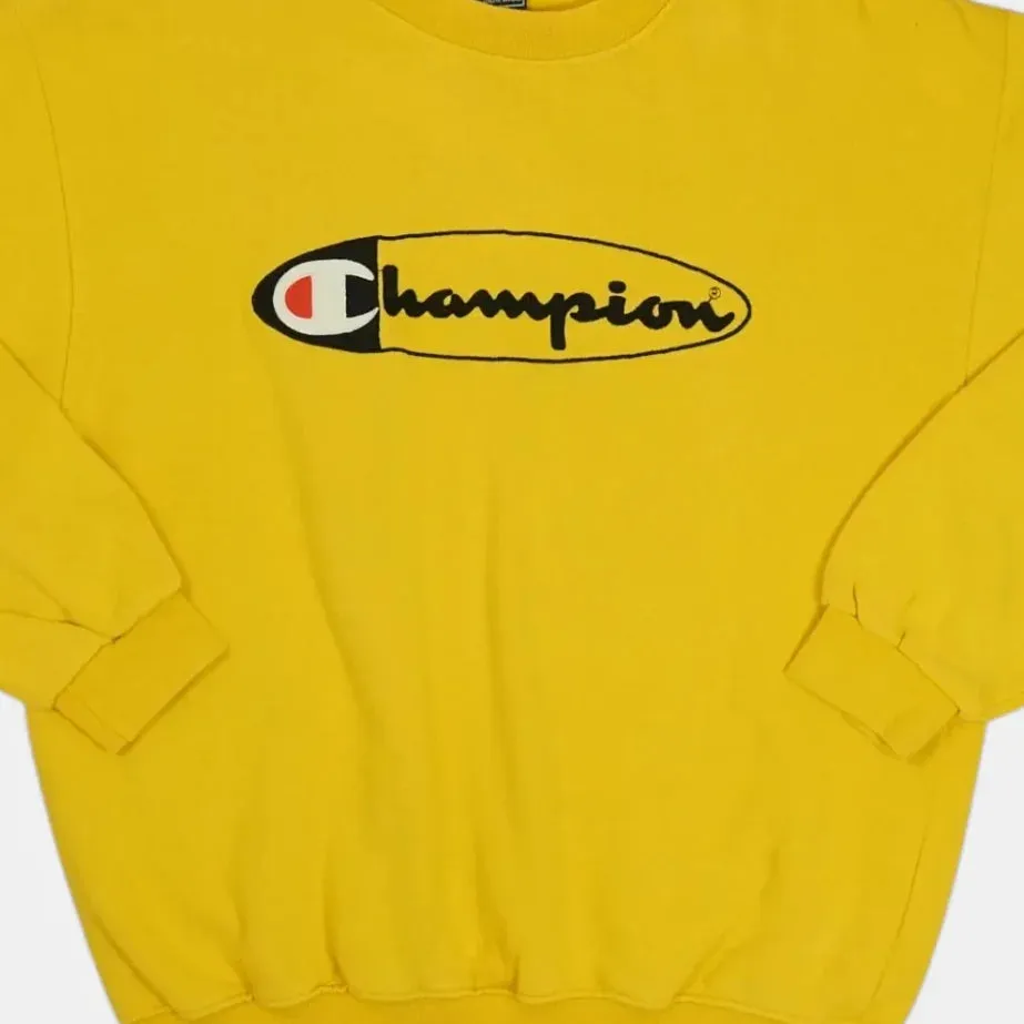 Vintage Champion Yellow Sweatshirt (S)