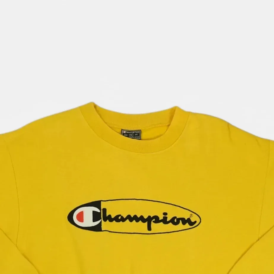 Vintage Champion Yellow Sweatshirt (S)